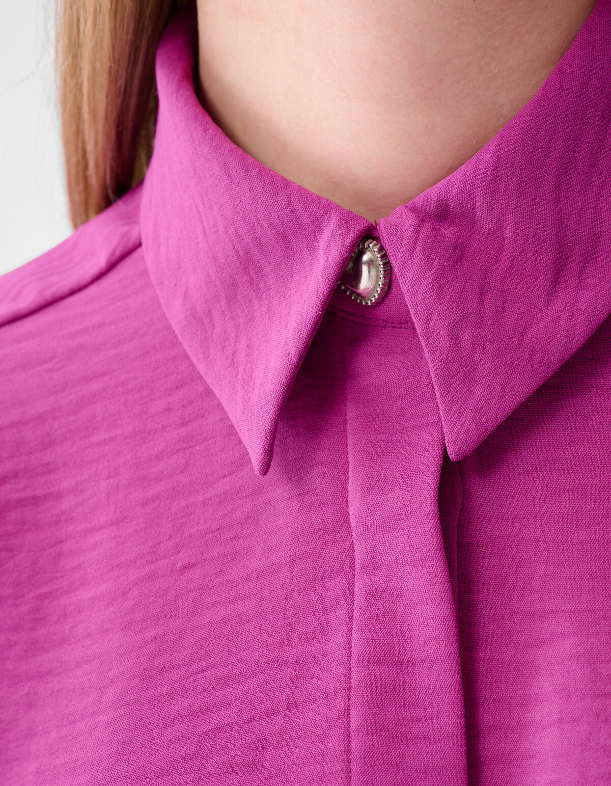 Twist Ruffle Blouse Paars SHOEBY WOMEN