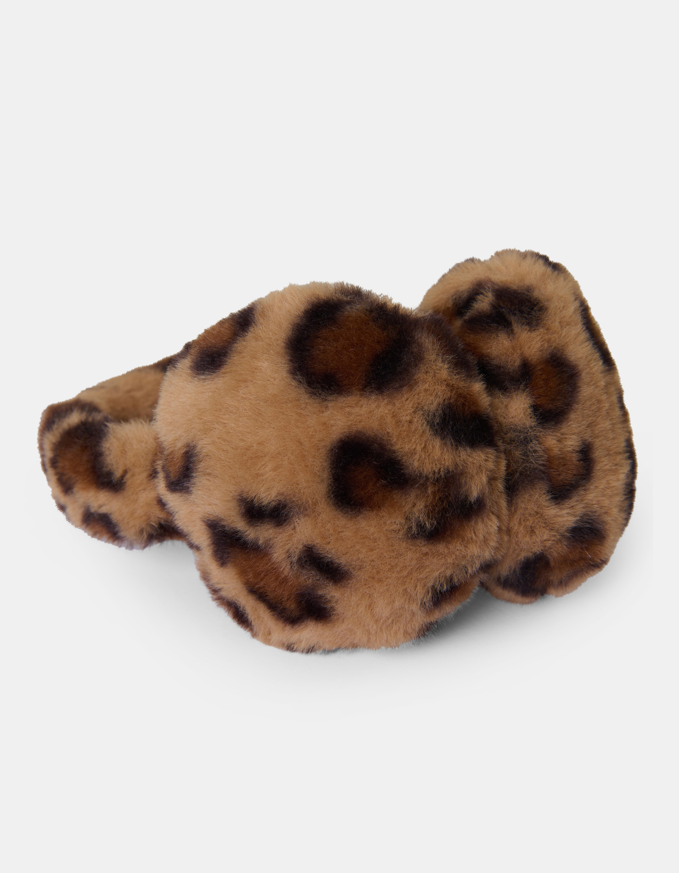 Leopard Fur Oorwarmers Bruin SHOEBY ACCESSOIRES