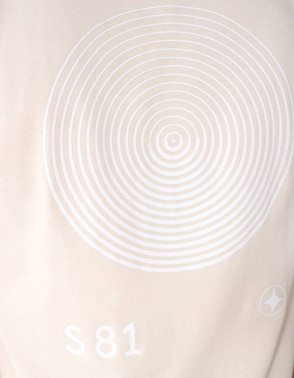 Logo Circle Artwork T-shirt Zand SHOEBY MEN