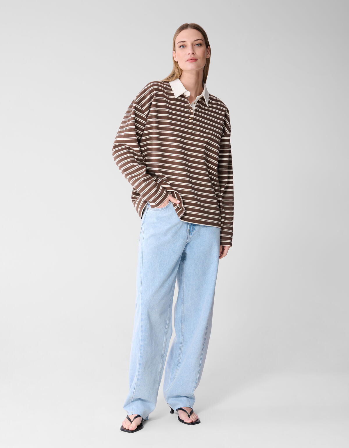 Barrel Fit Jeans Bleached SHOEBY WOMEN