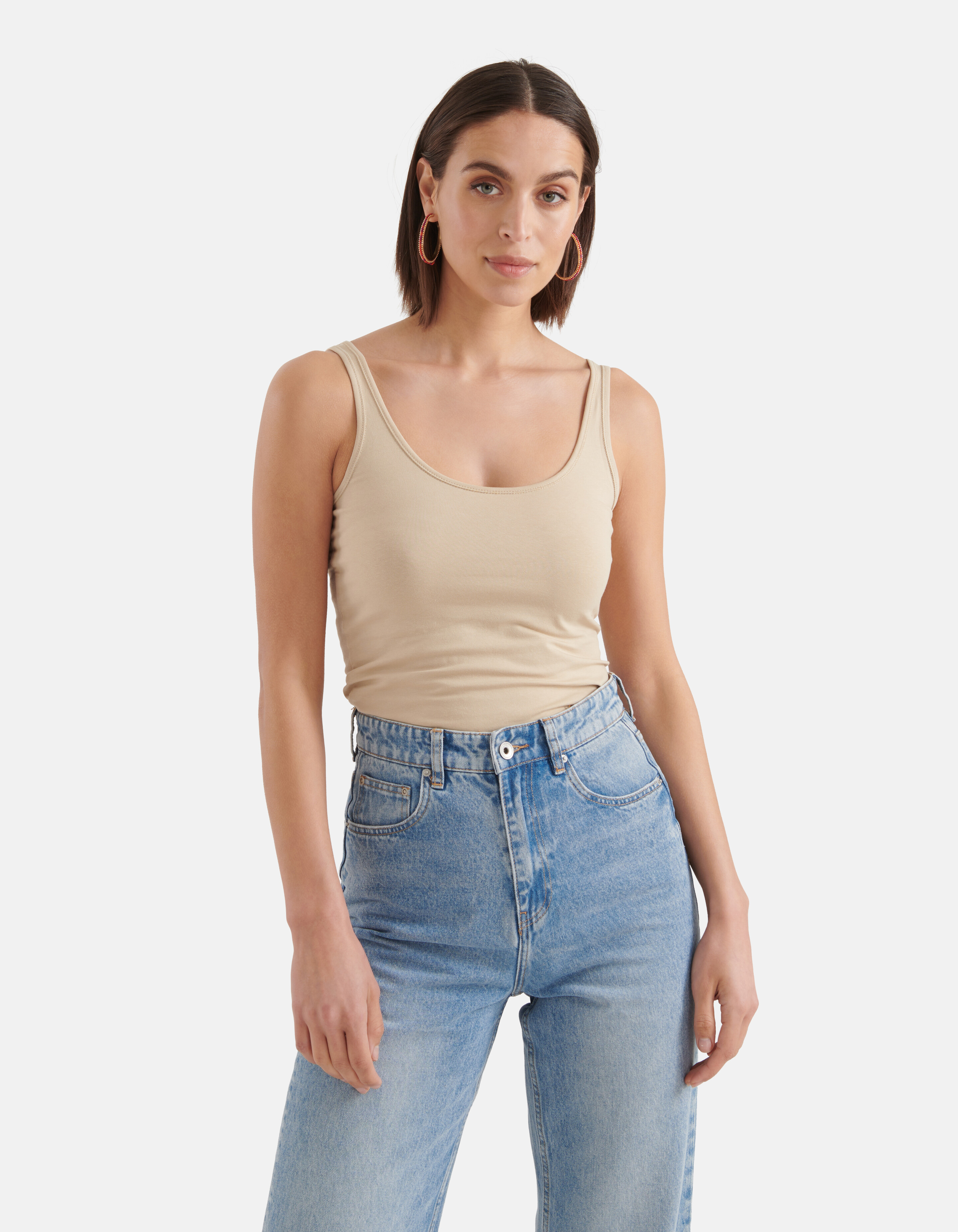 Basis Tanktop Beige SHOEBY WOMEN