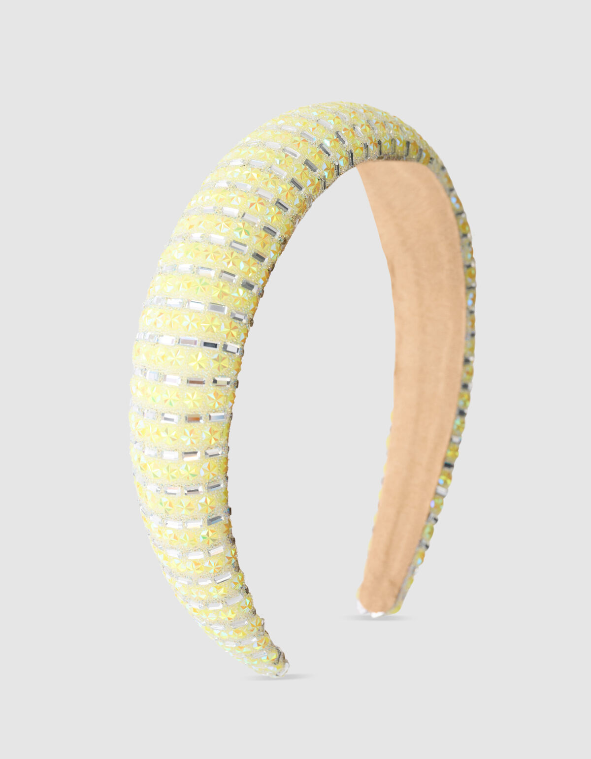 Strass Mirror Haarband Lichtgeel SHOEBY ACCESSOIRES