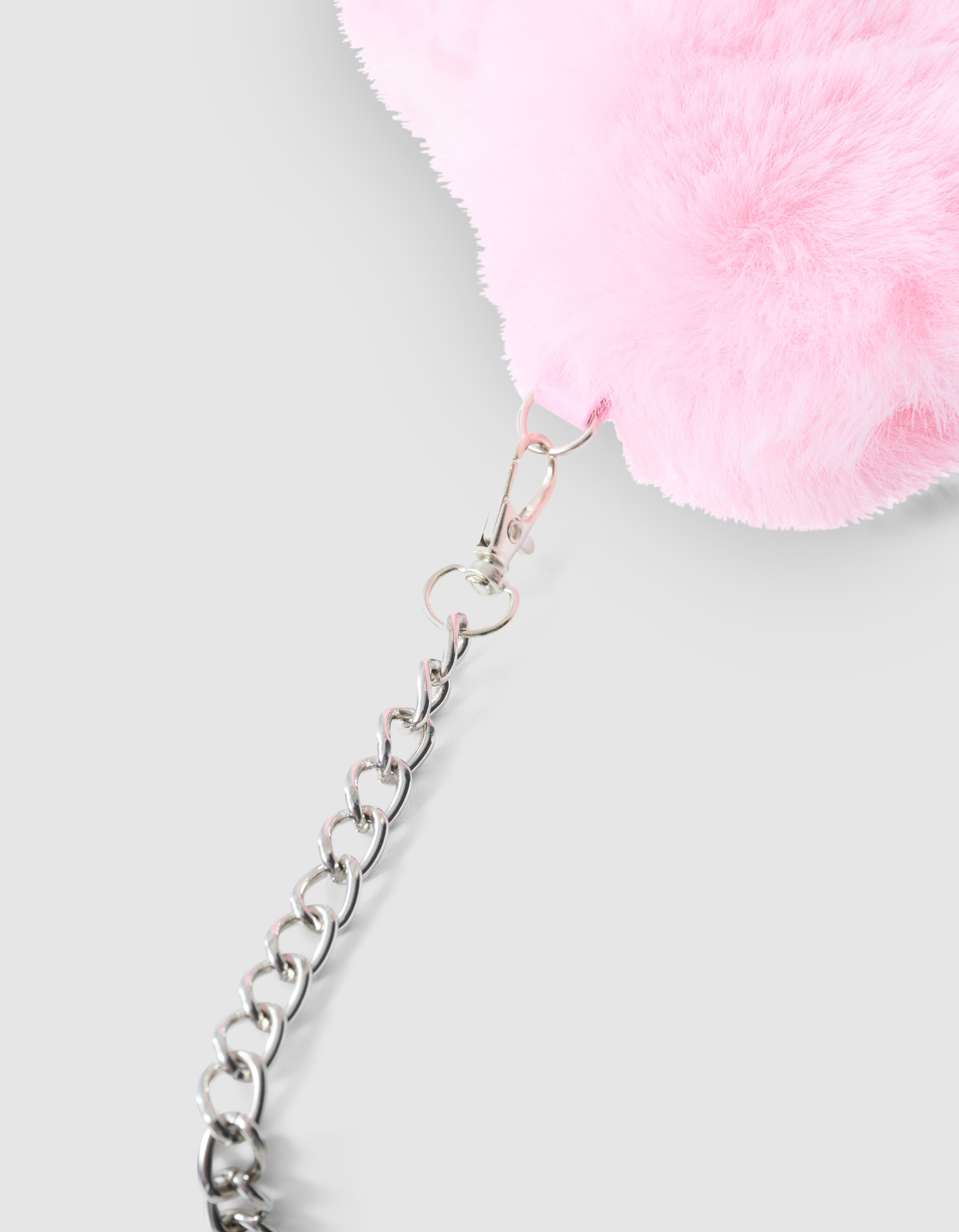 Fluffy Fur Heart Tas Lichtroze SHOEBY ACCESSOIRES