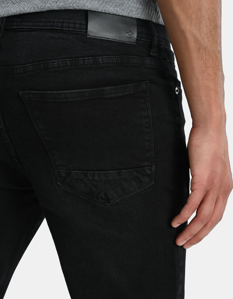 Lewis Straight Washed Black Jeans L34