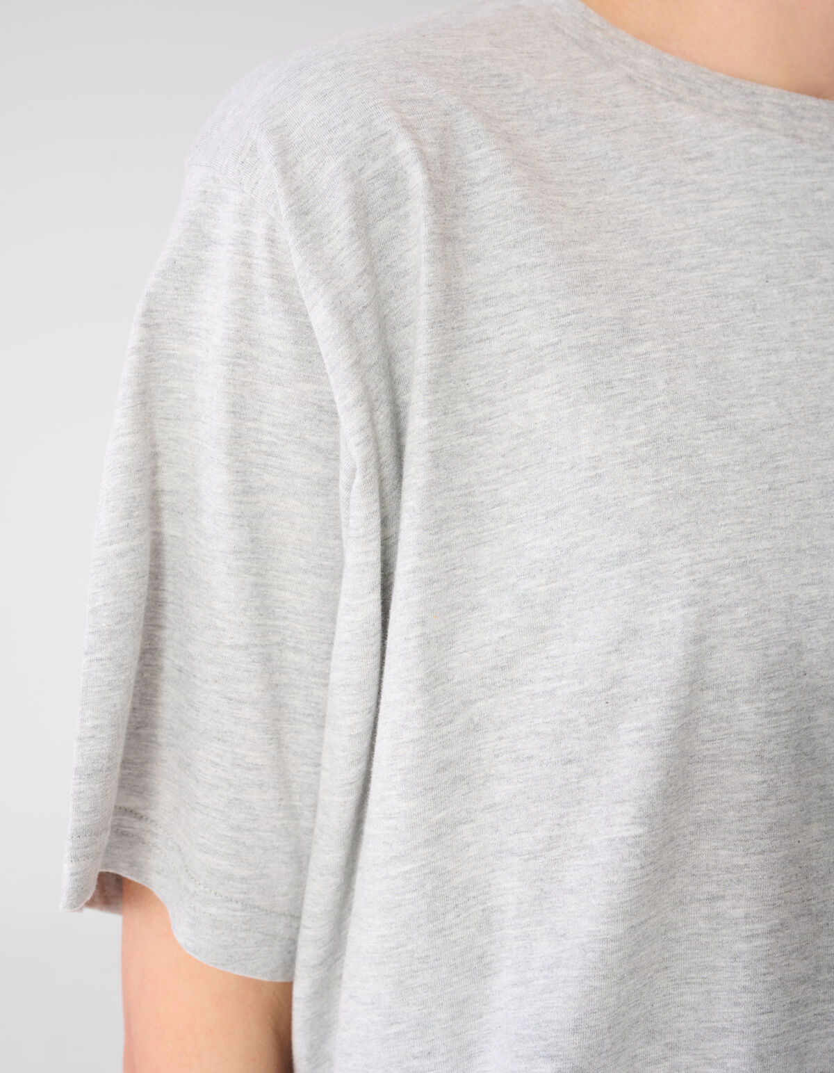 Oversized Balloon T-shirt Lichtgrijs SHOEBY WOMEN