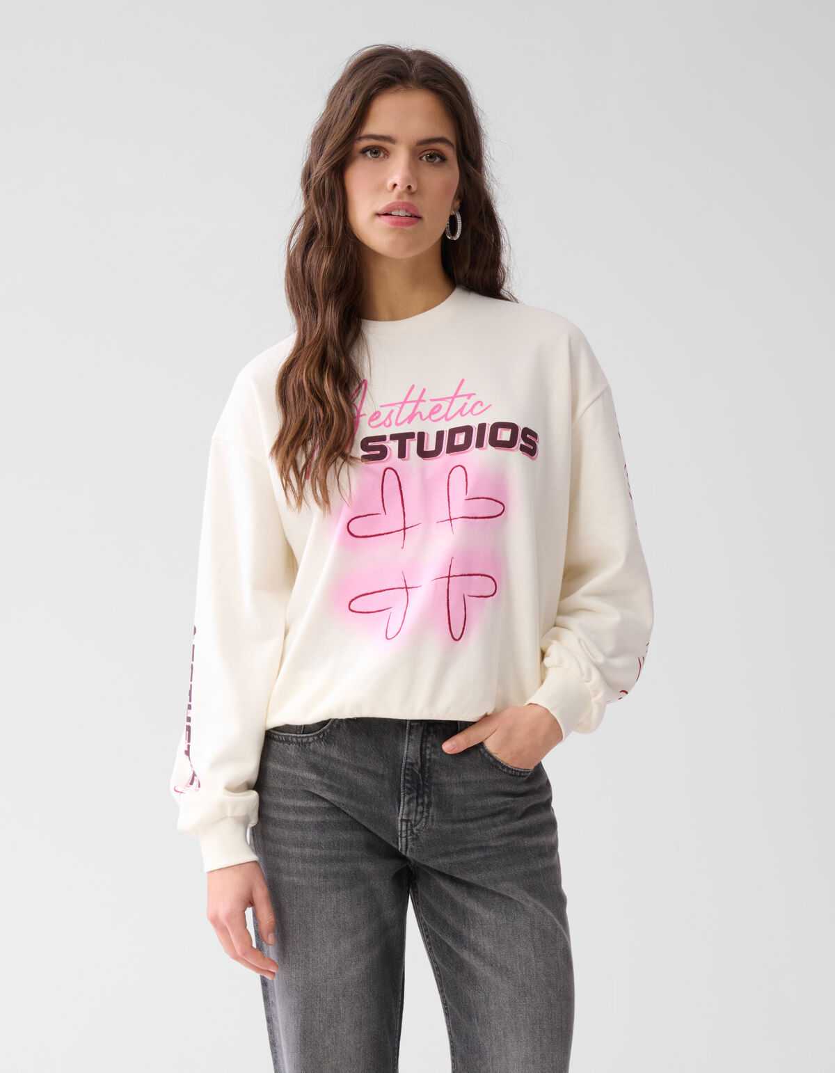 Studio Sweater Gebroken Wit SHOEBY WOMEN