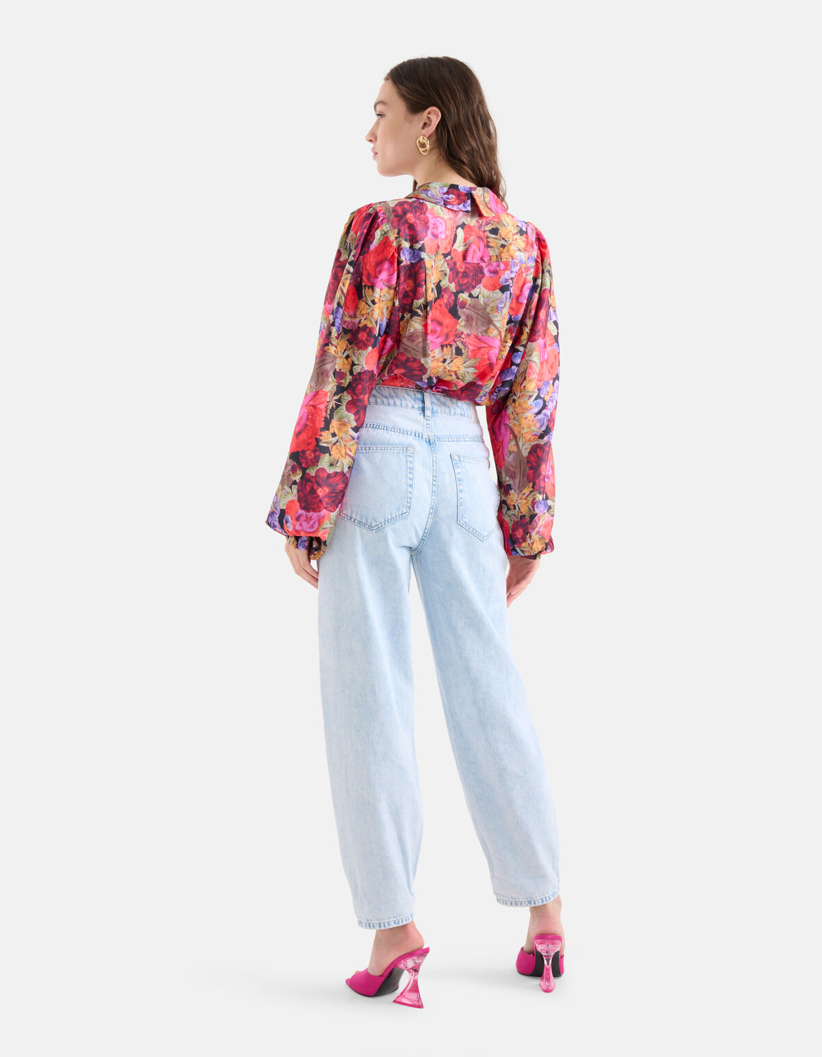 Barrel Leg Jeans Bleached L28 SHOEBY WOMEN