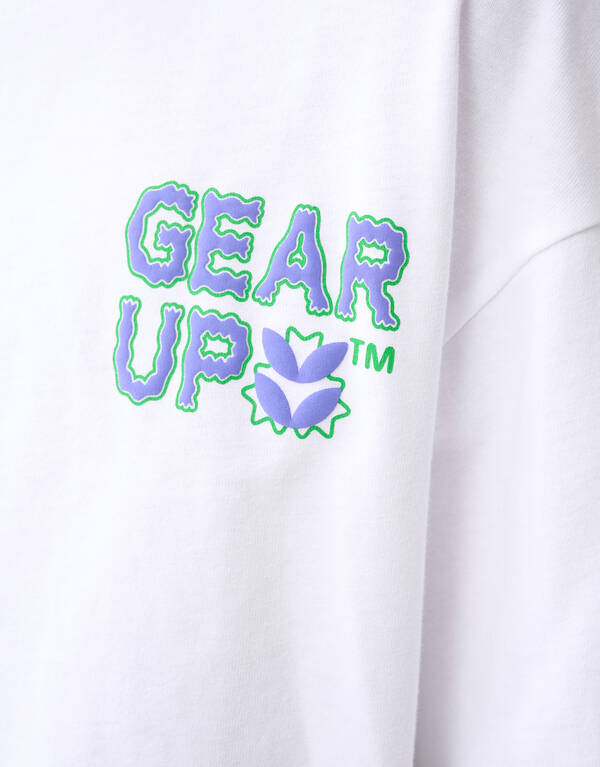Gear Up Tekst T-shirt Wit SHOEBY BOYS