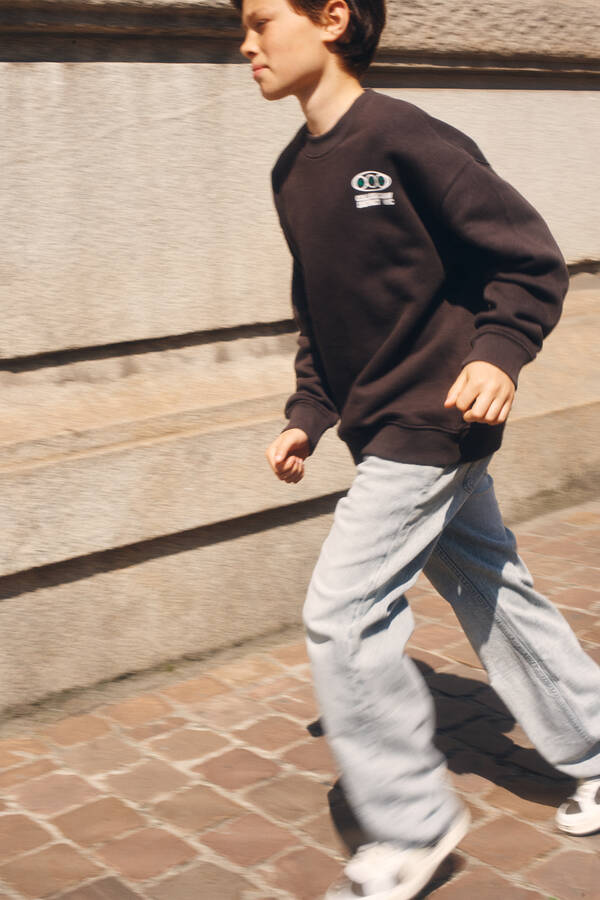 Baggy Fit Jeans Lichtgrijs SHOEBY BOYS