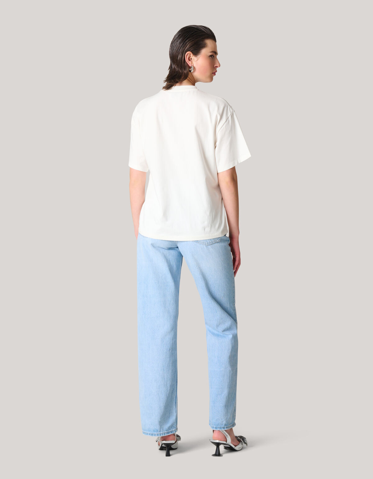 Embellished T-shirt Wit SHOEBY WOMEN