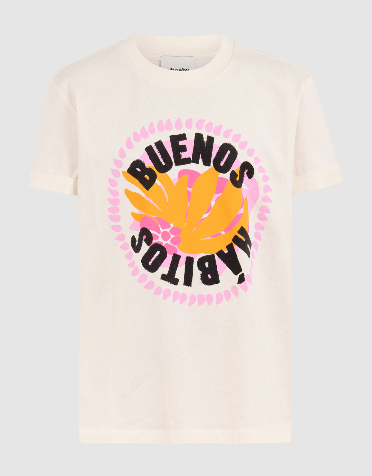 Buenos Artwork T-shirt Wit SHOEBY GIRLS