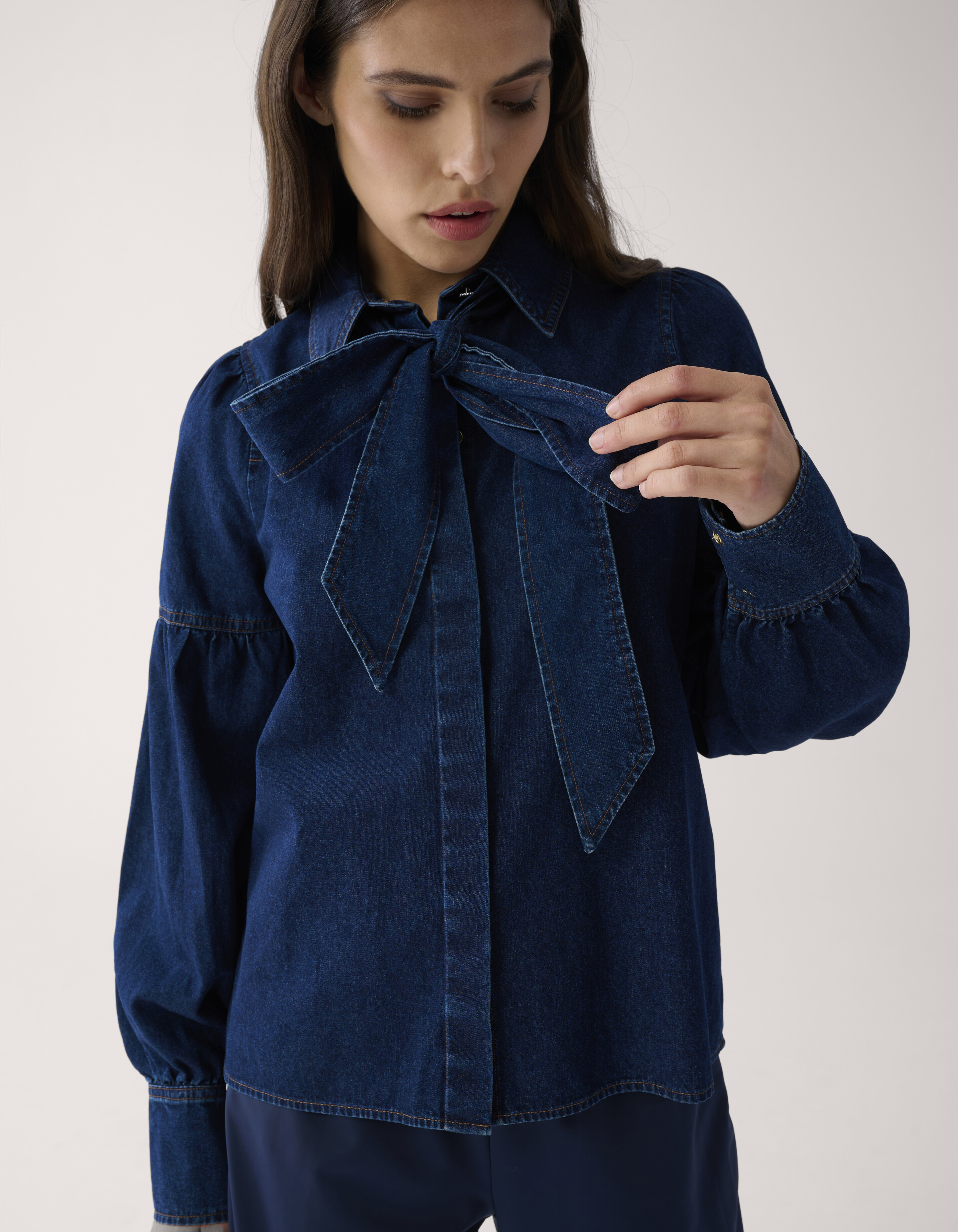 Denim Blouse Donkerblauw By Mieke SHOEBY WOMEN