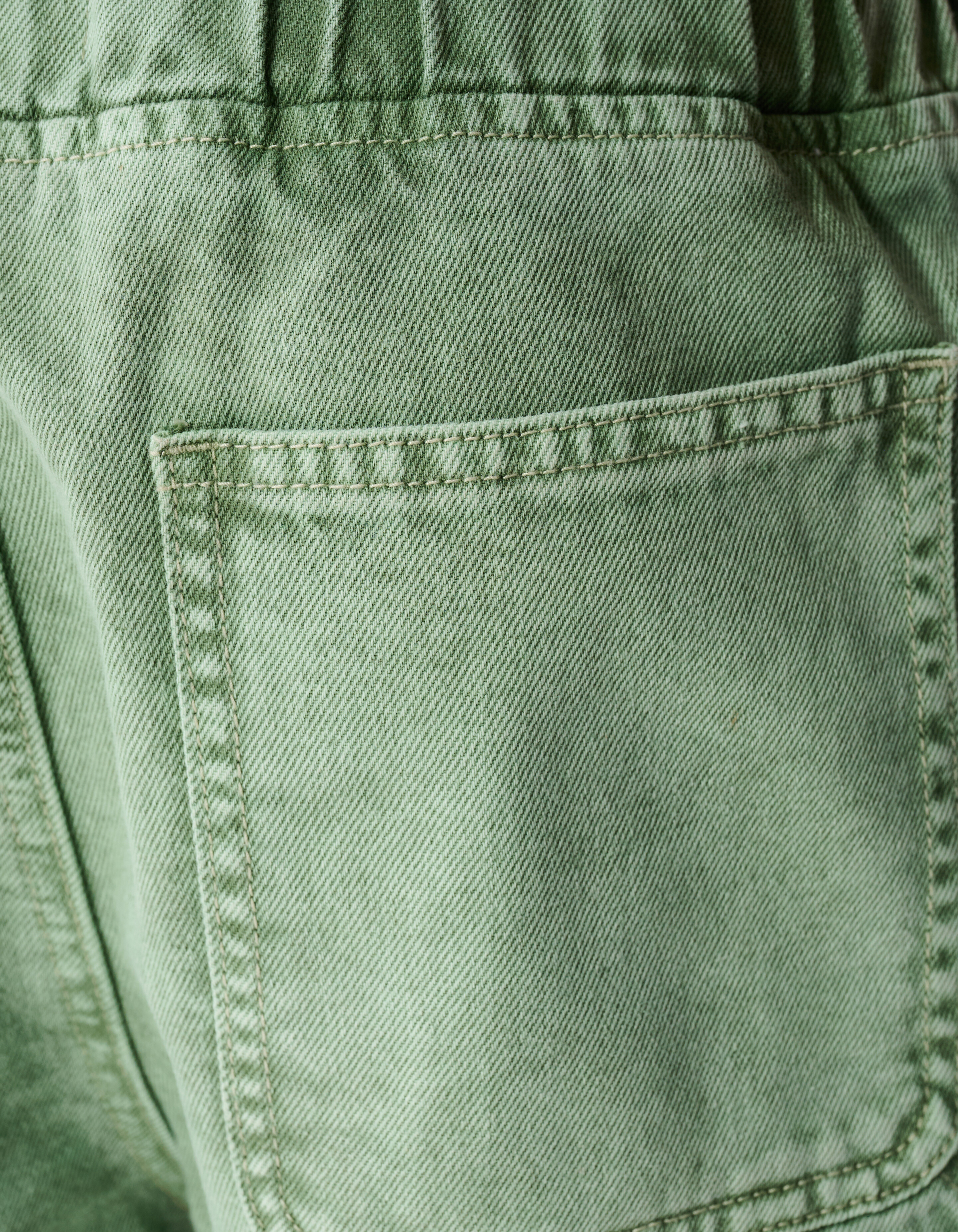 Washed Carpenter Short Lichtgroen SHOEBY BOYS