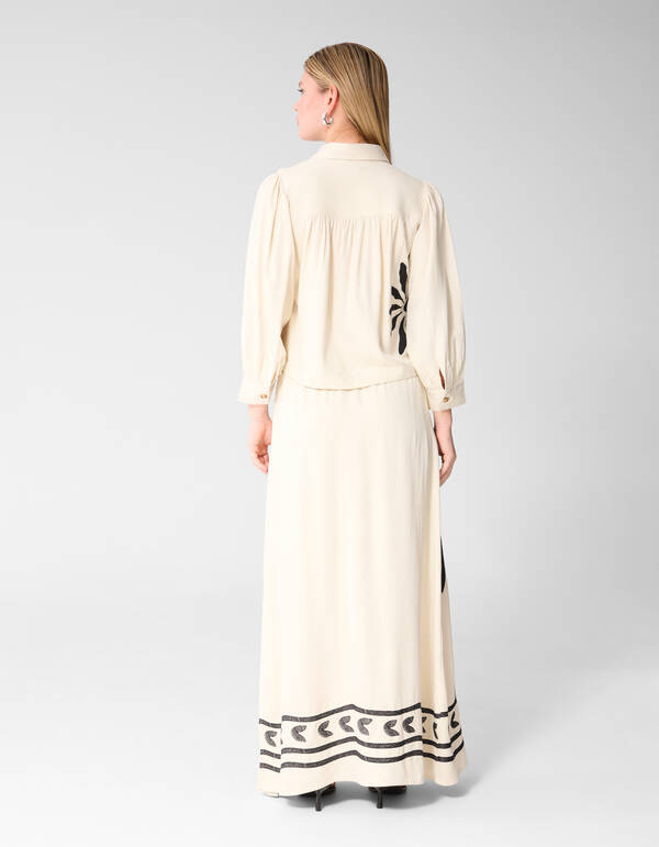 Embroidery Blouse Gebroken Wit SHOEBY WOMEN