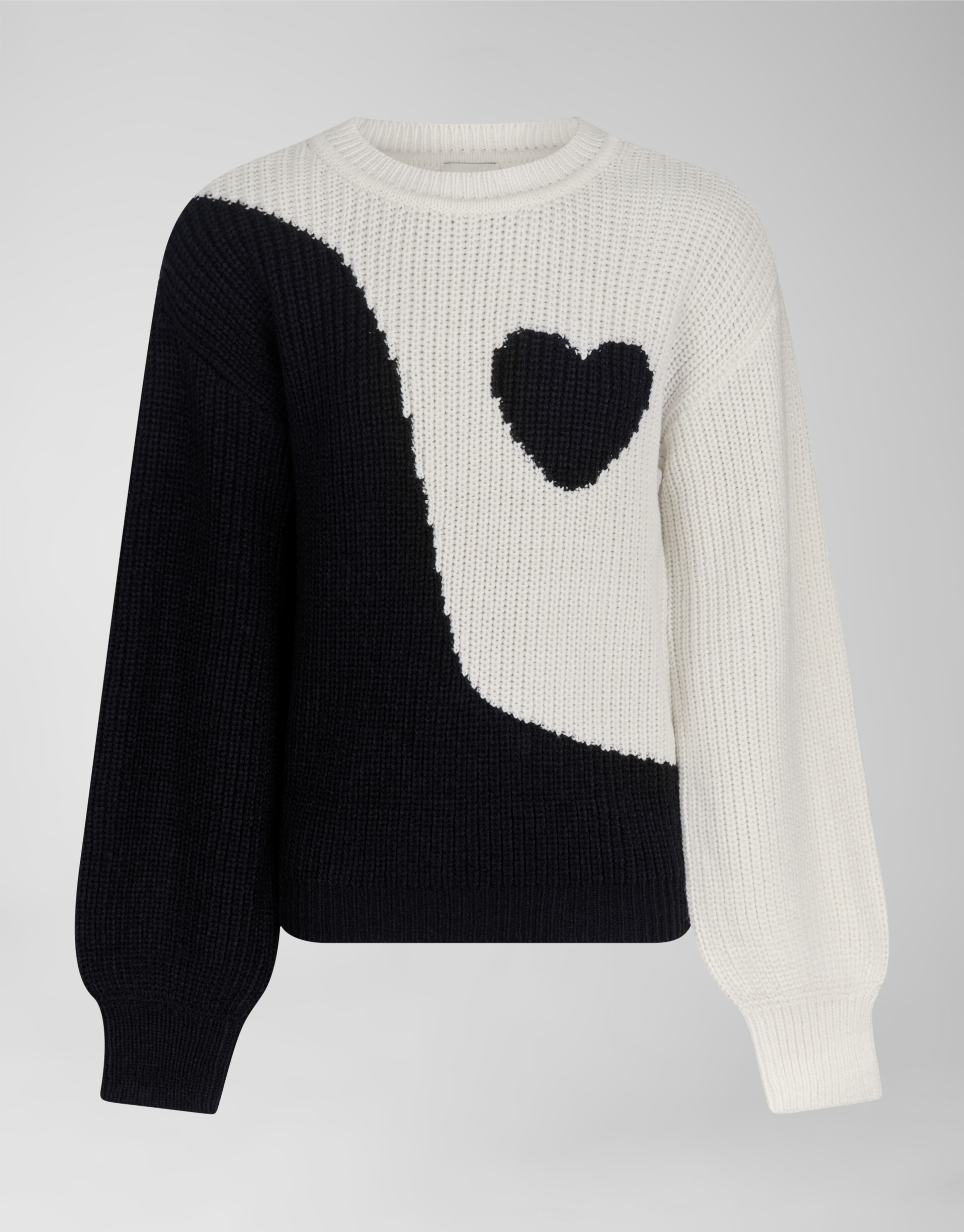 Heart Flowy Trui Zwart SHOEBY GIRLS
