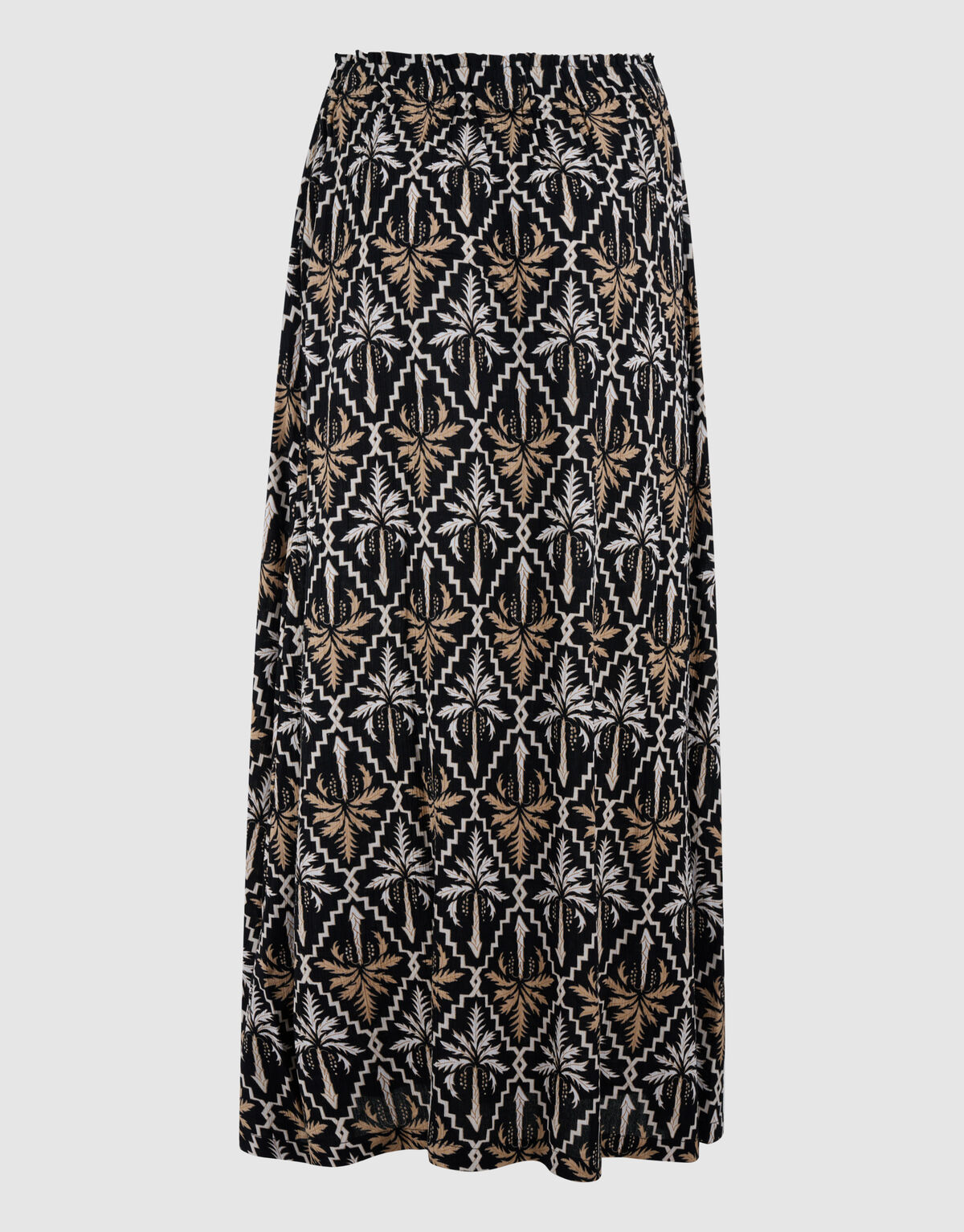 Printed Crinkle Maxi Rok Zwart/Wit SHOEBY WOMEN