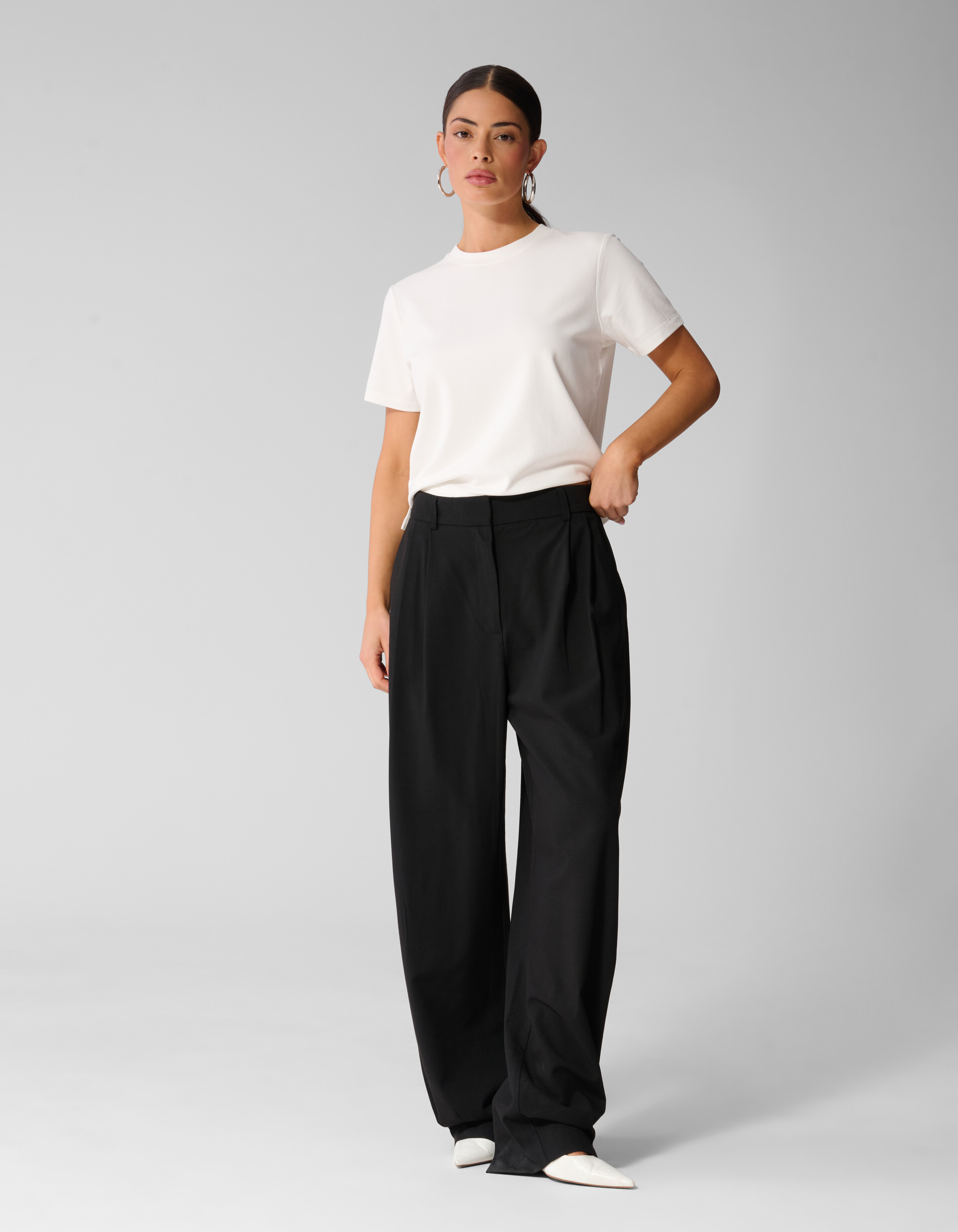 Loose Fit Pantalon Zwart By Anna SHOEBY WOMEN