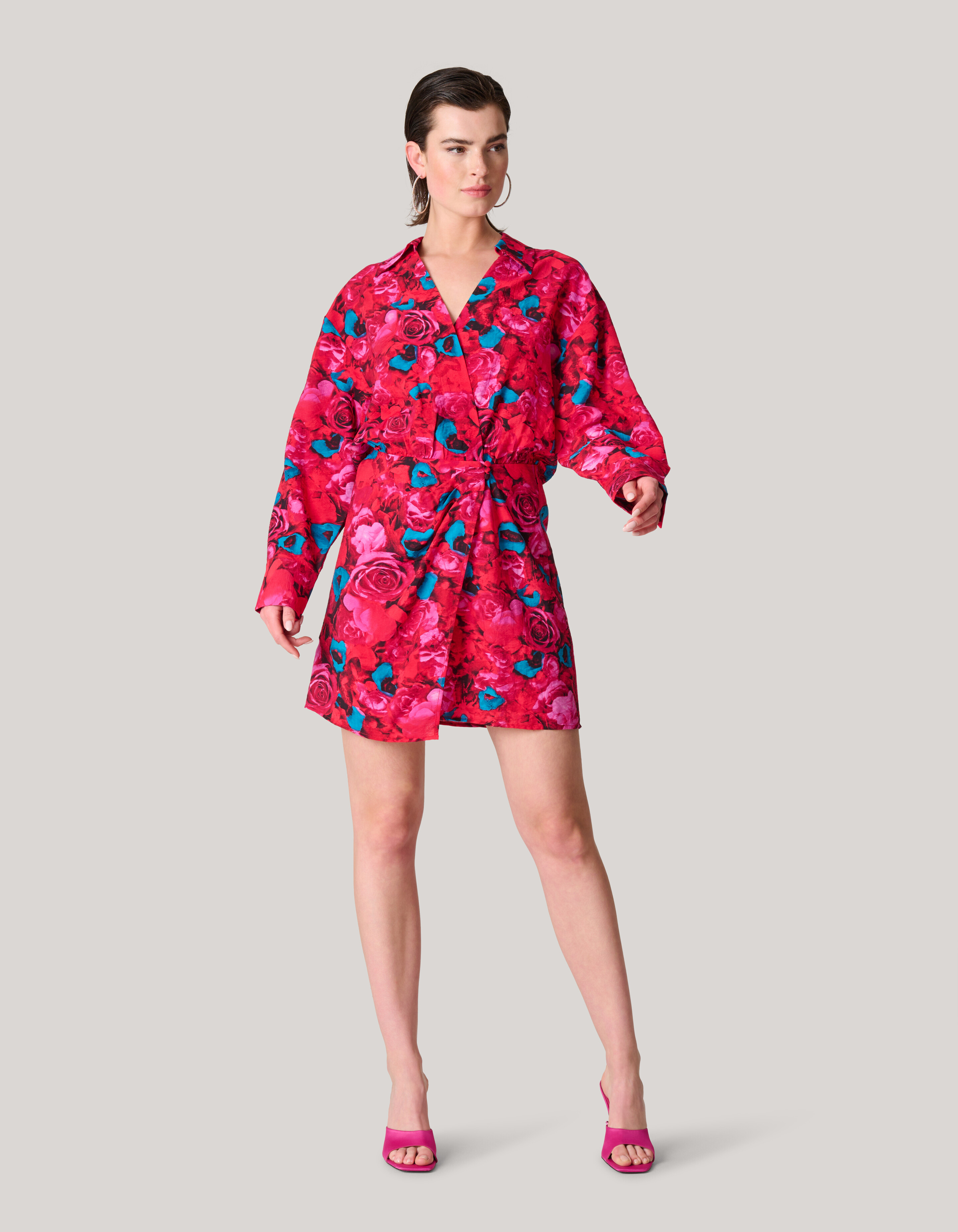 Printed Jurk Rood SHOEBY WOMEN