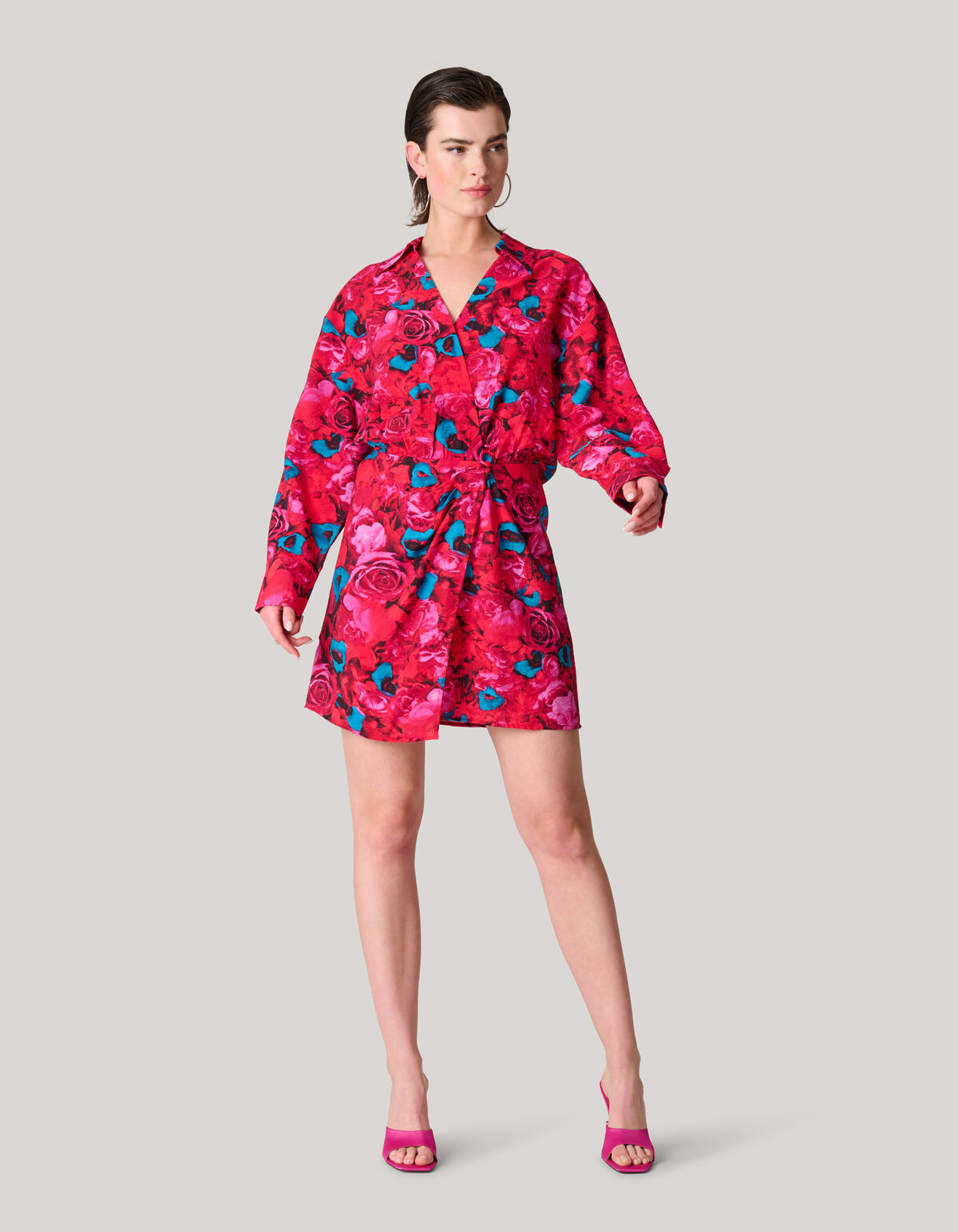 Printed Jurk Rood SHOEBY WOMEN