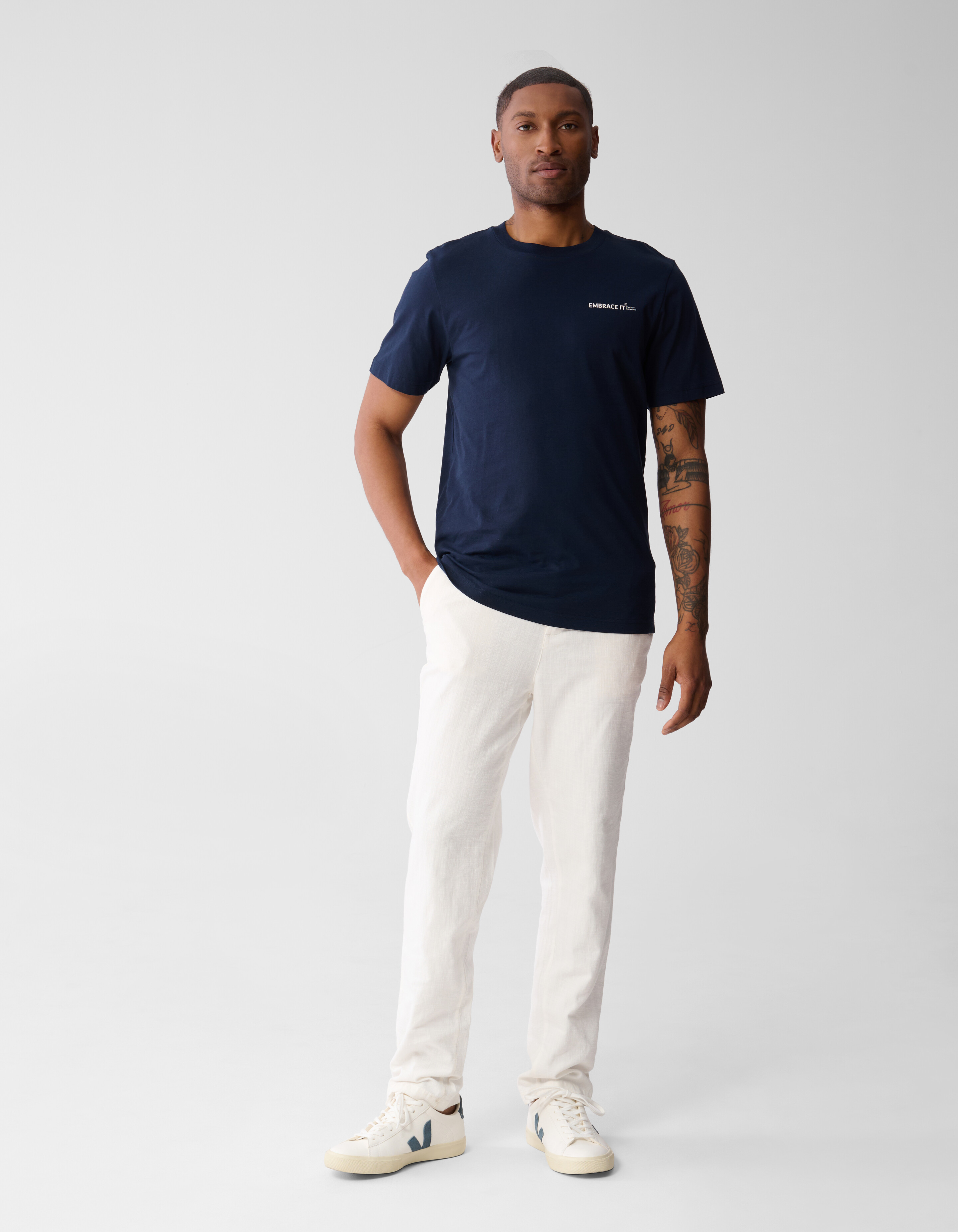 Embrace Artwork T-shirt Donkerblauw SHOEBY MEN