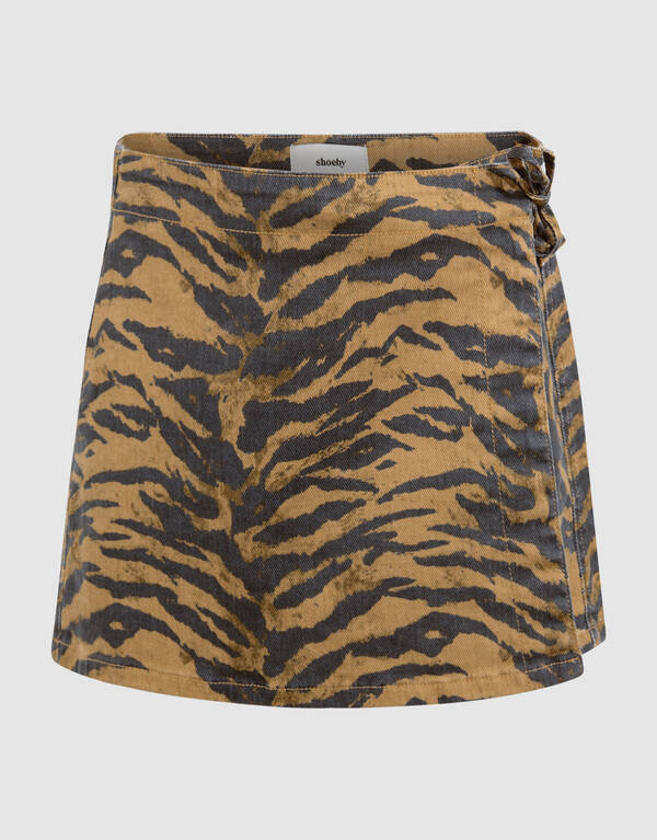 Tiger Wrap Skort Bruin SHOEBY GIRLS