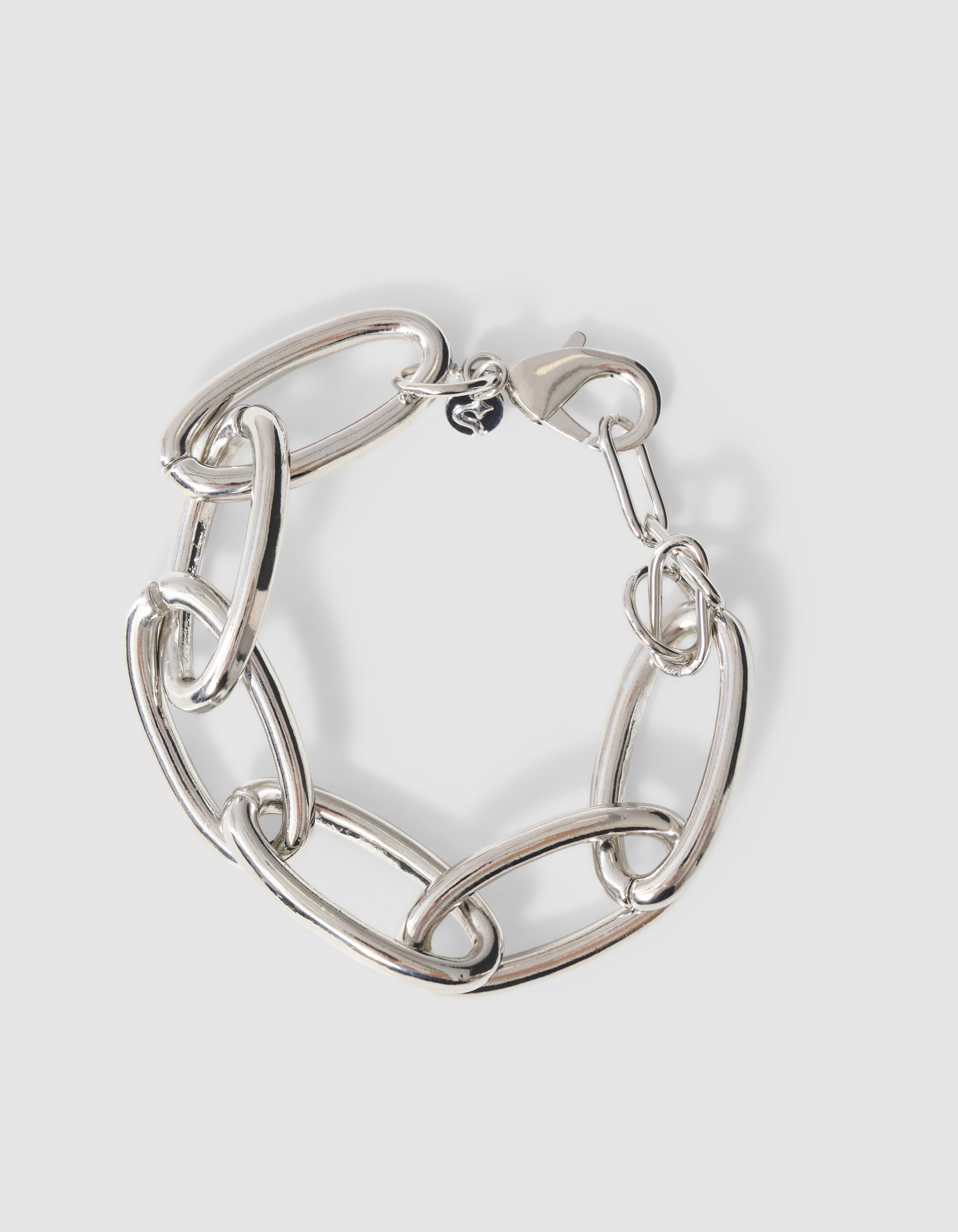 Chain Oval Armband ZIlver SHOEBY ACCESSOIRES
