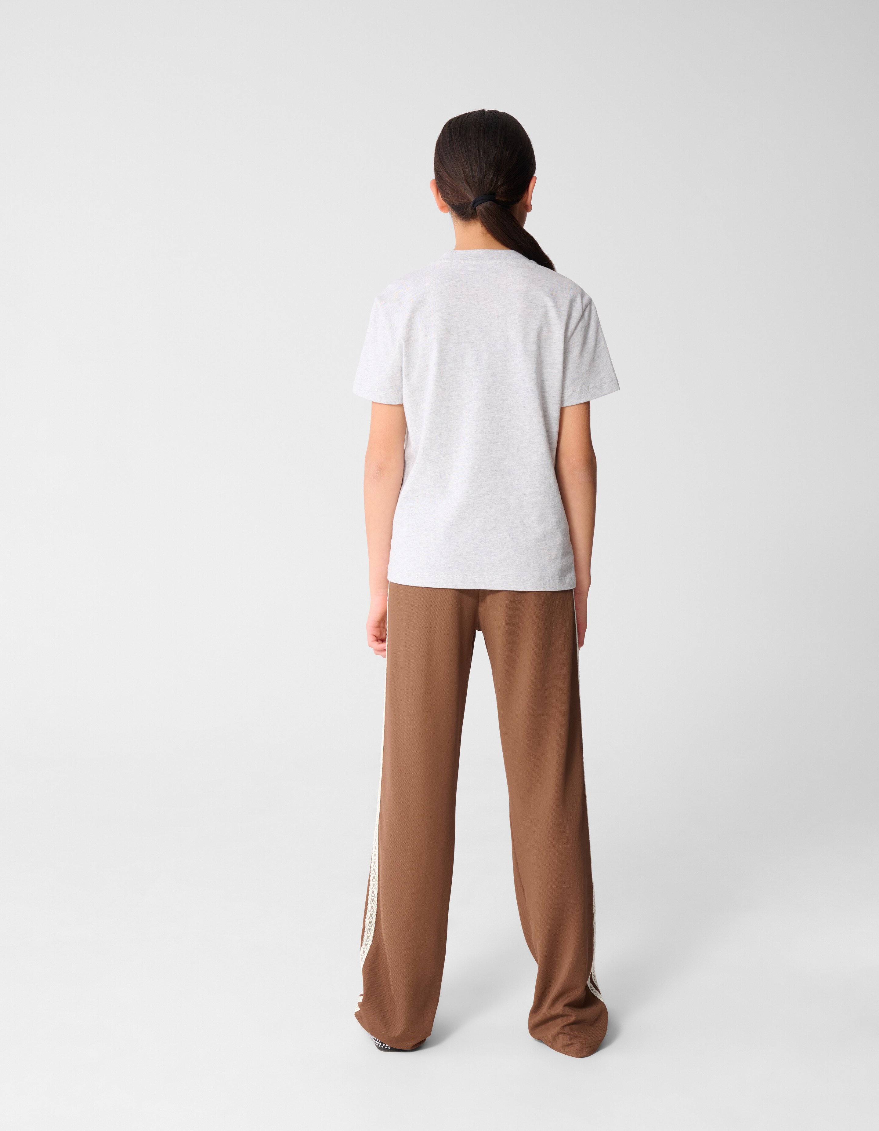 Icon Ruffle T-shirt Lichtgrijs SHOEBY GIRLS