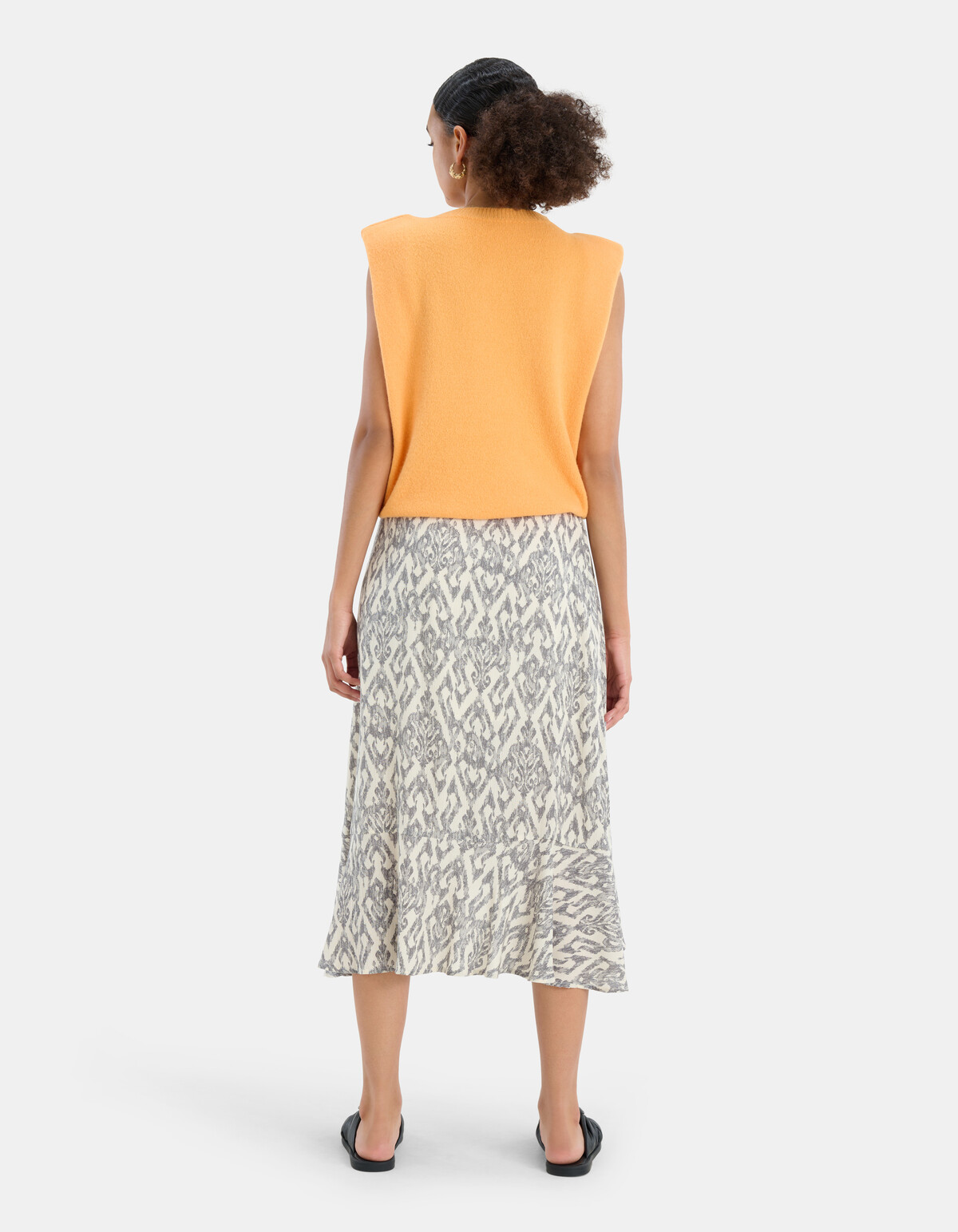 Crinkle Midi Rok EKSEPT