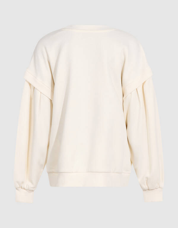 Pleated Sweater Gebroken Wit SHOEBY GIRLS