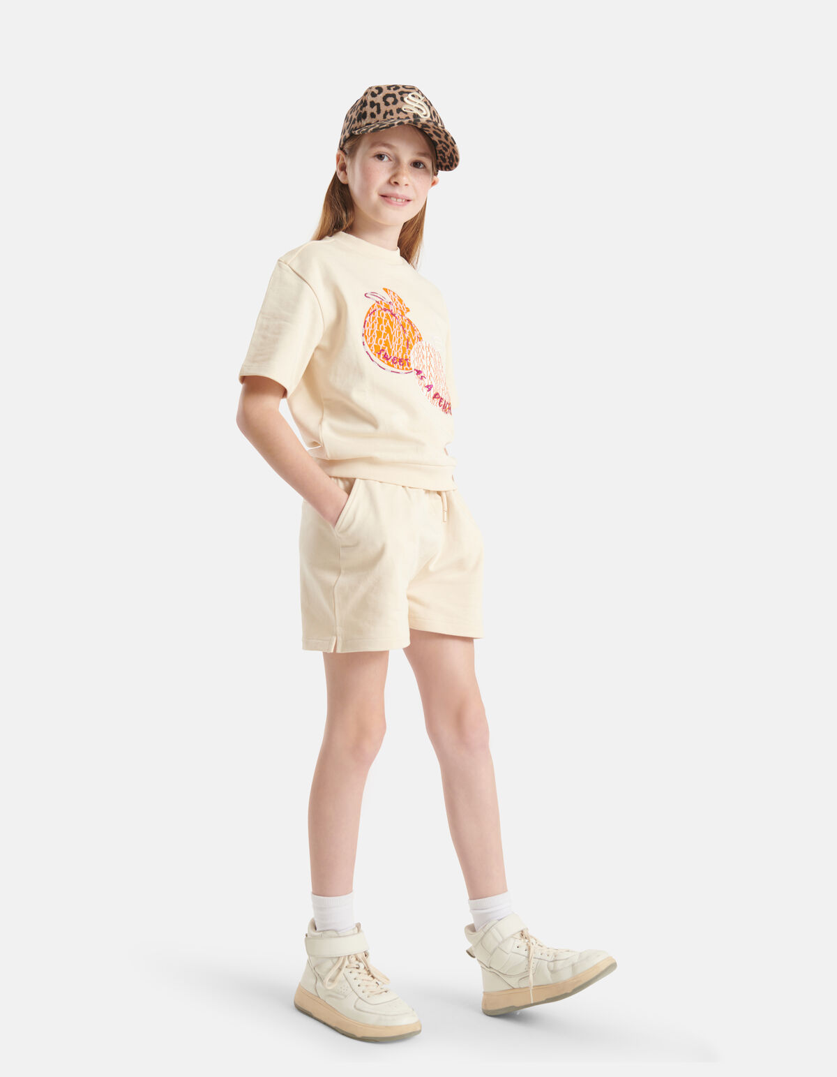Sweat Short Gebroken Wit SHOEBY GIRLS