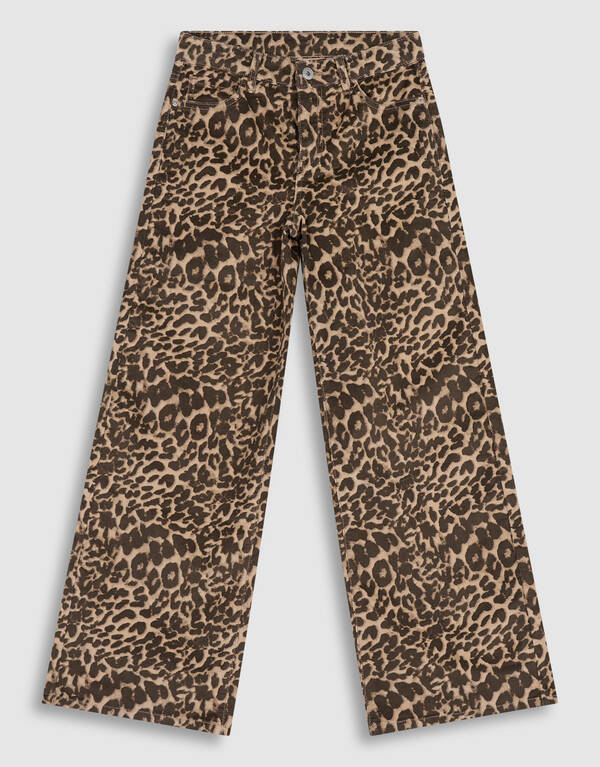 Velvet Leopard Broek Bruin SHOEBY GIRLS