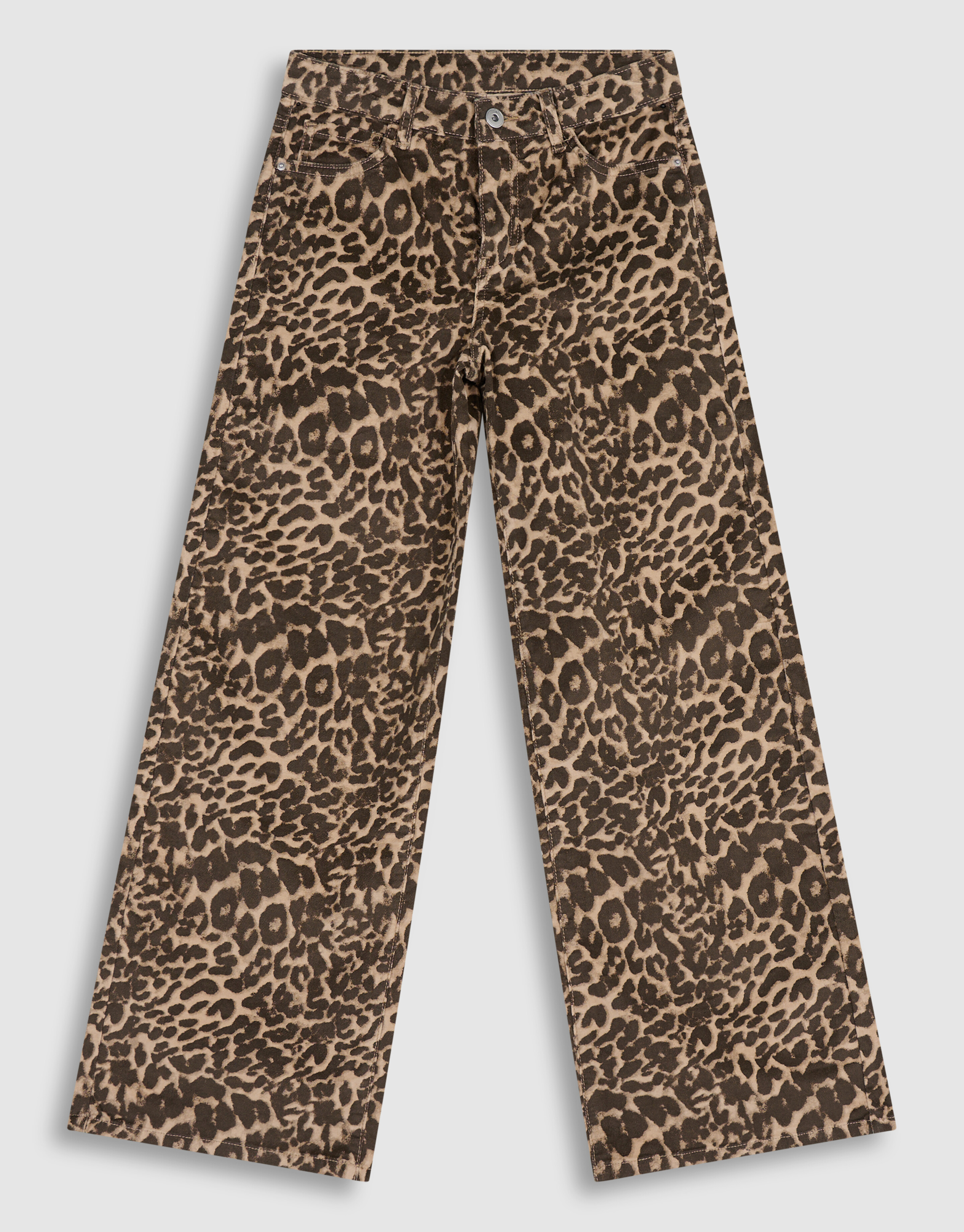 Velvet Leopard Broek Bruin SHOEBY GIRLS