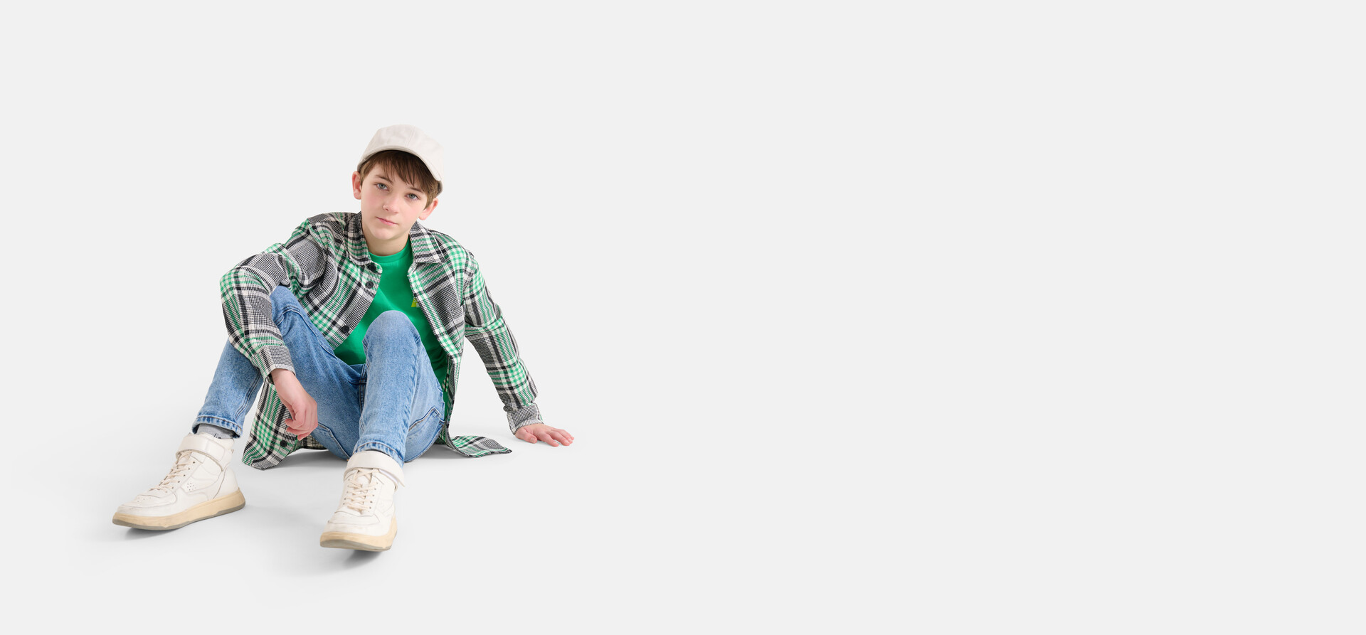 Geruit Overshirt Groen SHOEBY BOYS