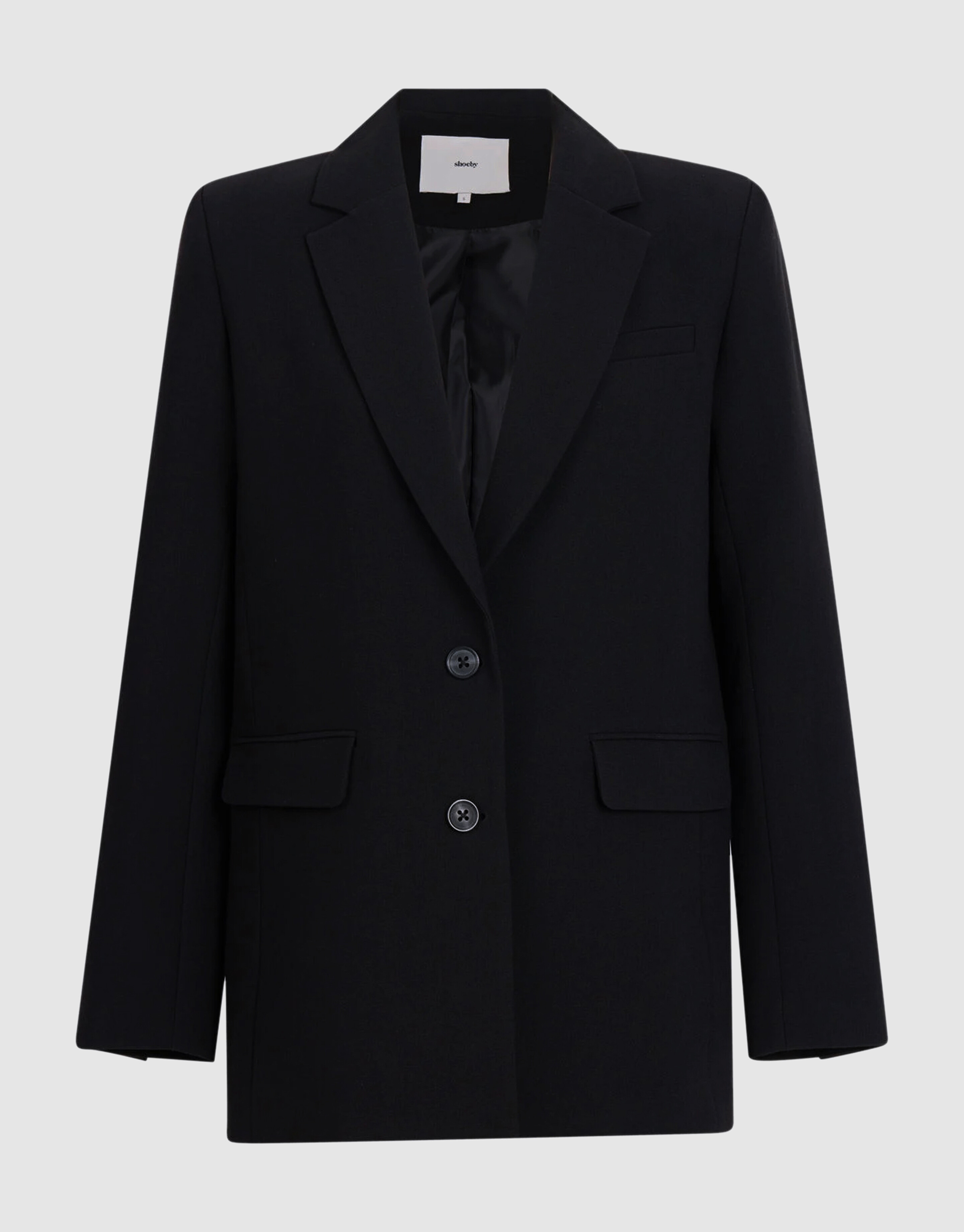 Oversized Basis Blazer Zwart SHOEBY WOMEN