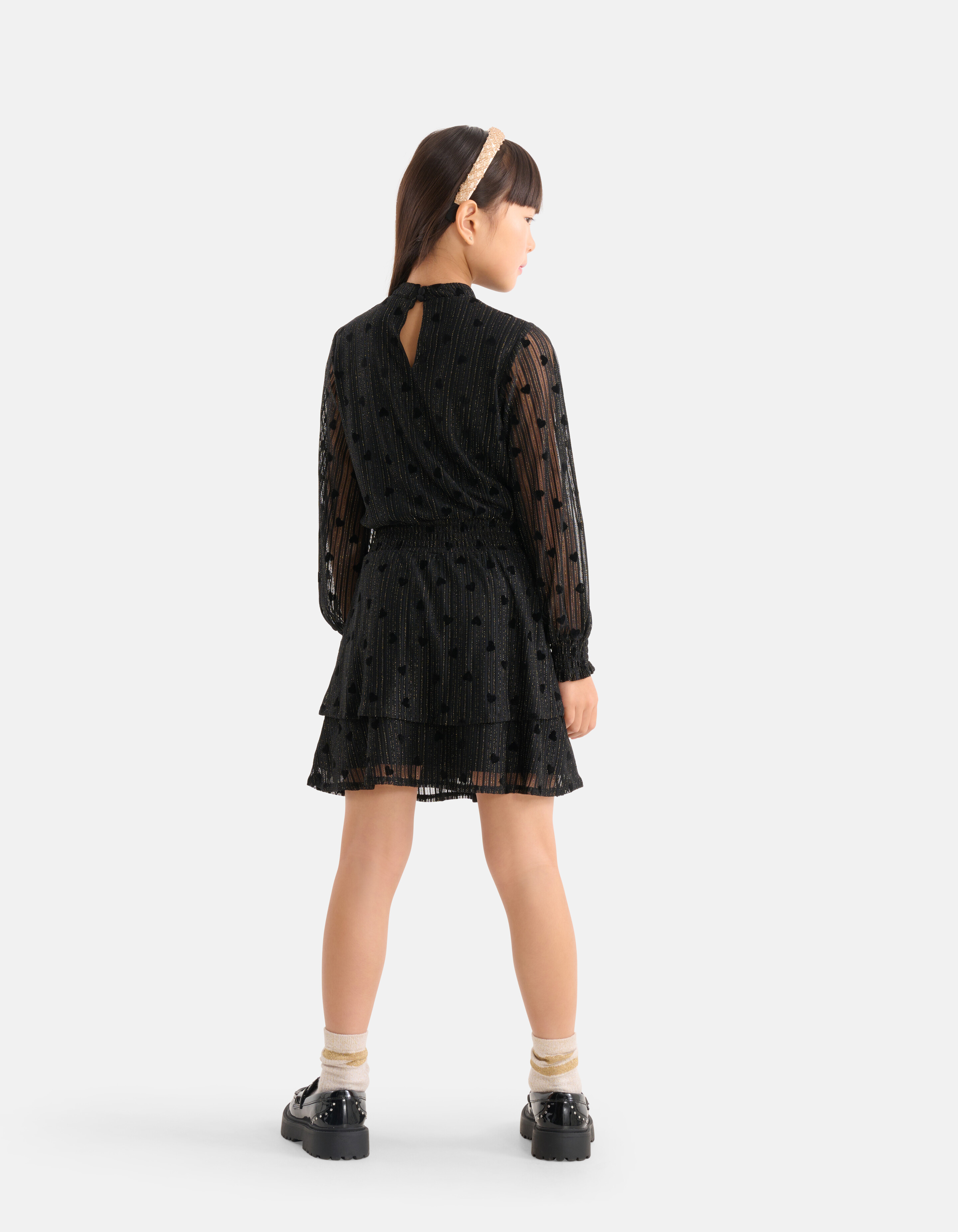 Mesh Jurk Zwart SHOEBY GIRLS
