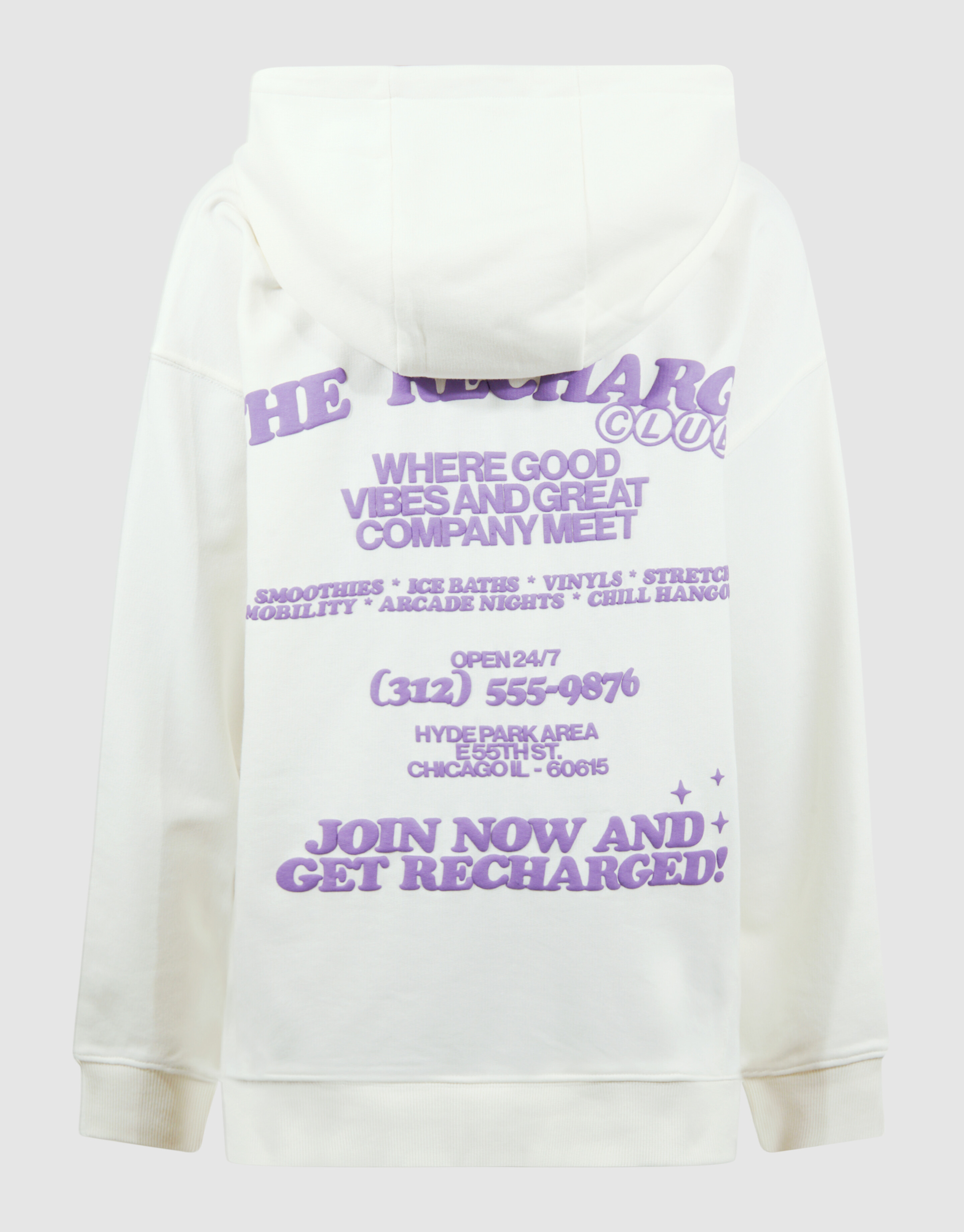 Recharged Artwork Hoodie Gebroken Wit SHOEBY BOYS