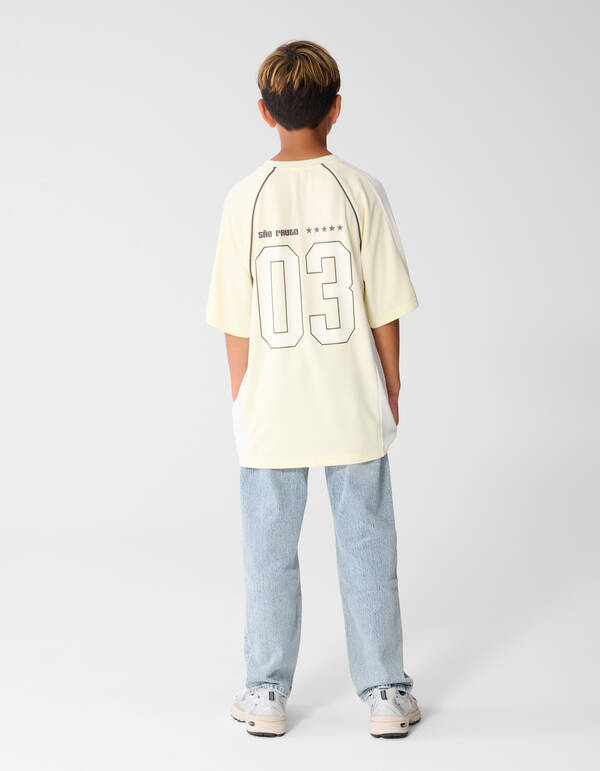 Sporty Oversized T-shirt Lichtgeel SHOEBY BOYS