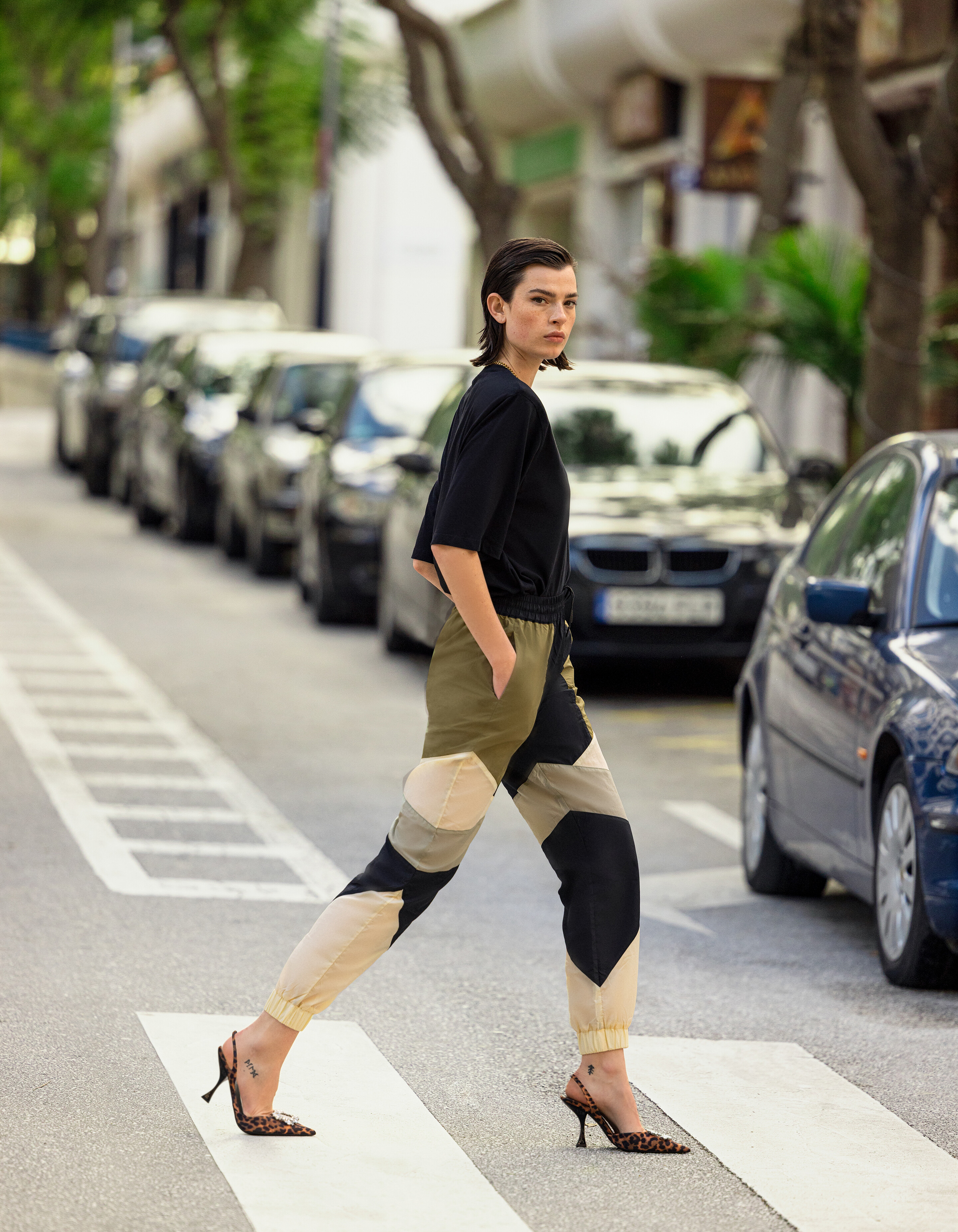 Colorblock Parachute Broek SHOEBY WOMEN