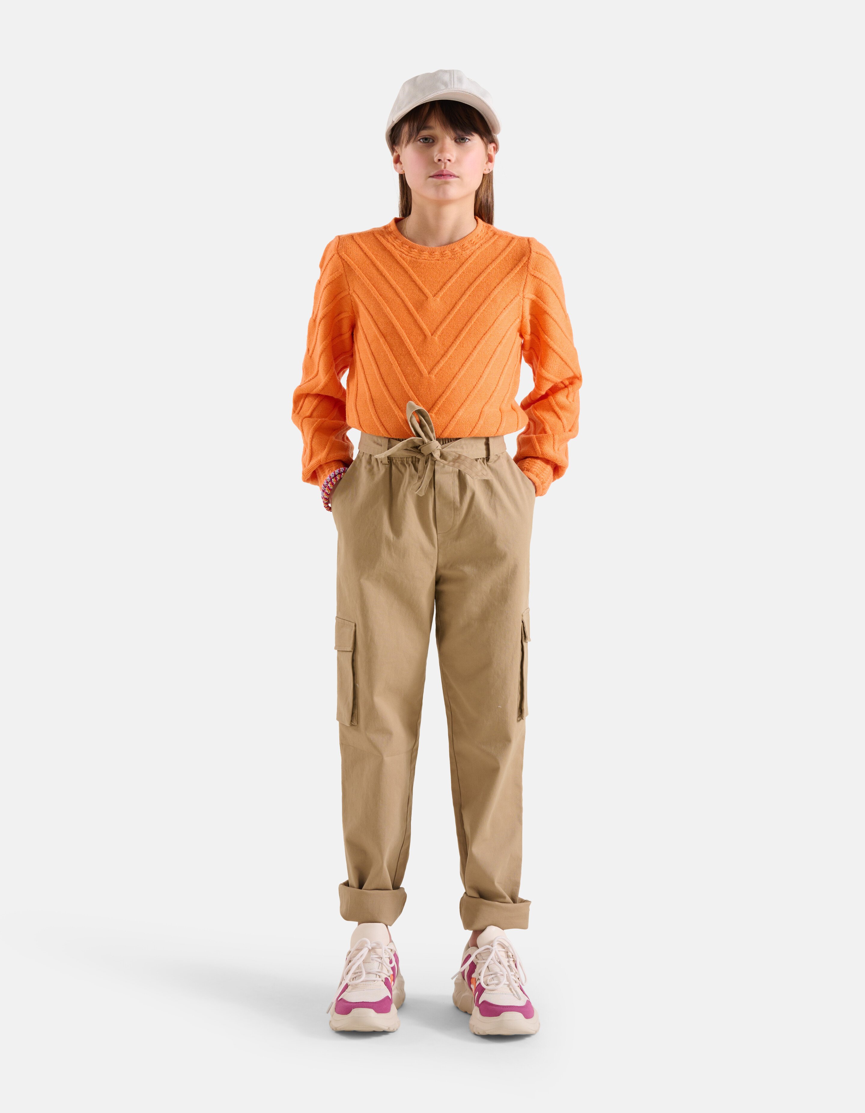 Structuur Trui Oranje SHOEBY GIRLS