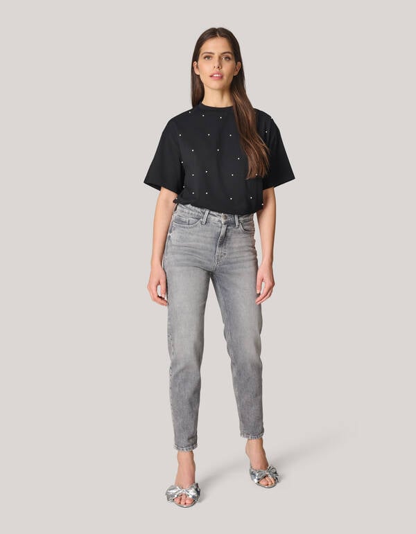 Tapered Fit Jeans Grijs SHOEBY WOMEN
