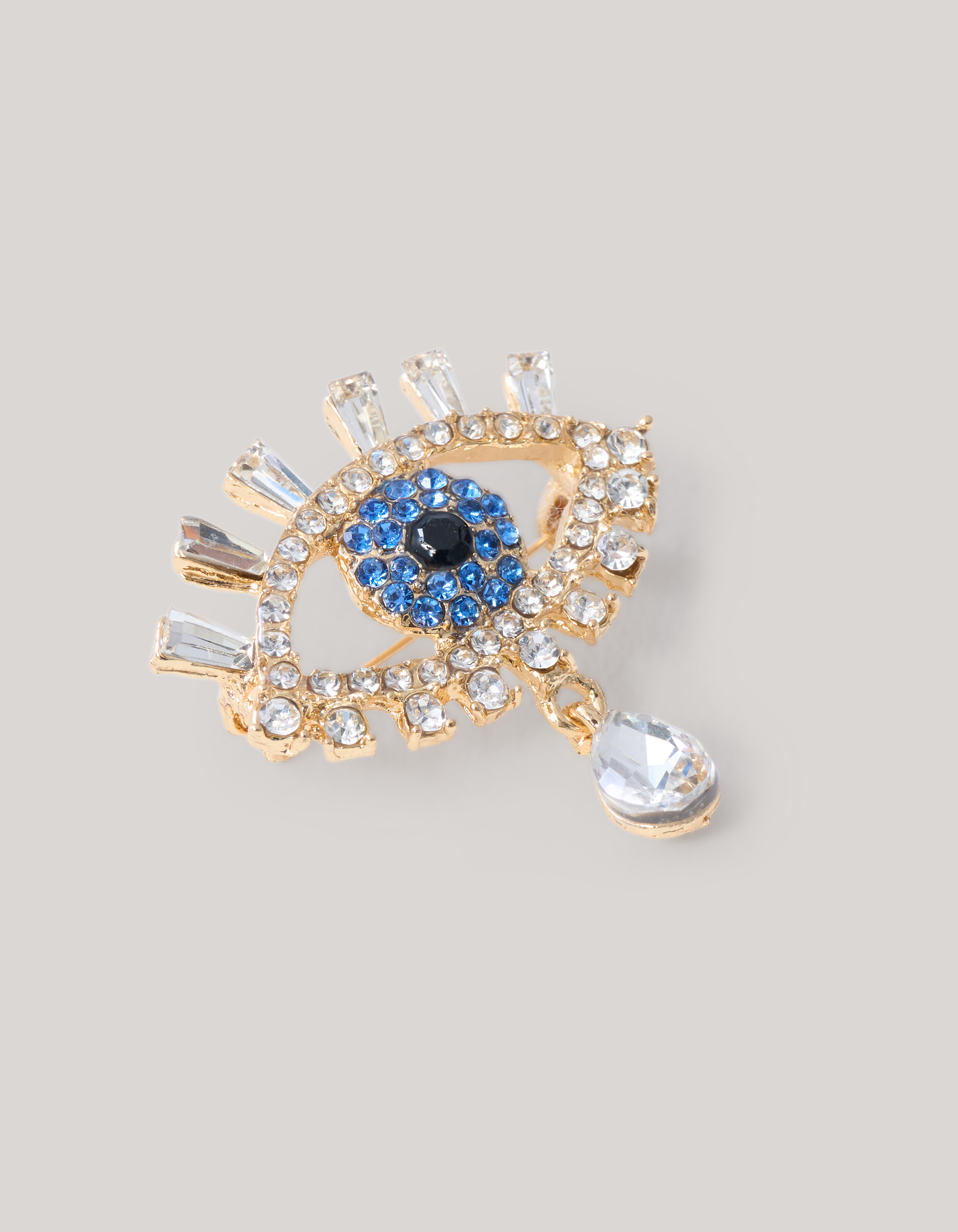 Strass Oog Broche Goud SHOEBY ACCESSOIRES