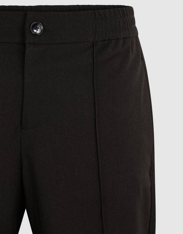 Twill Pintuck Broek Zwart SHOEBY MEN