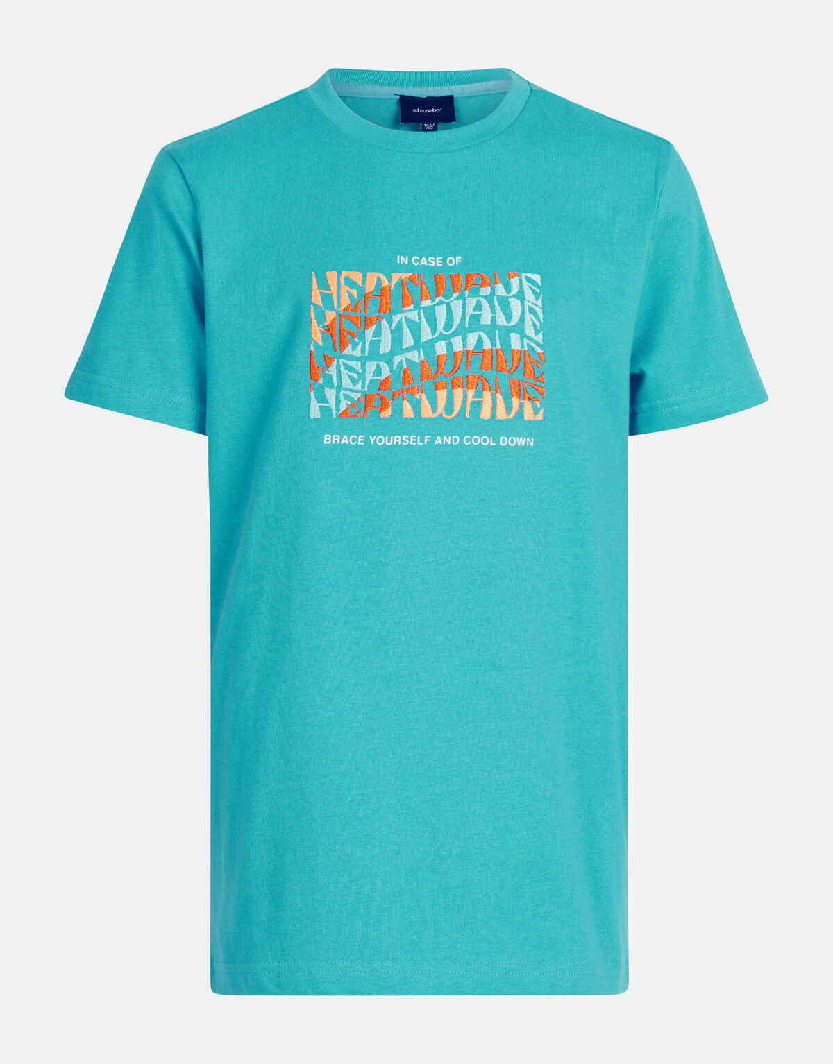 Embroidery T-shirt Blauw SHOEBY BOYS