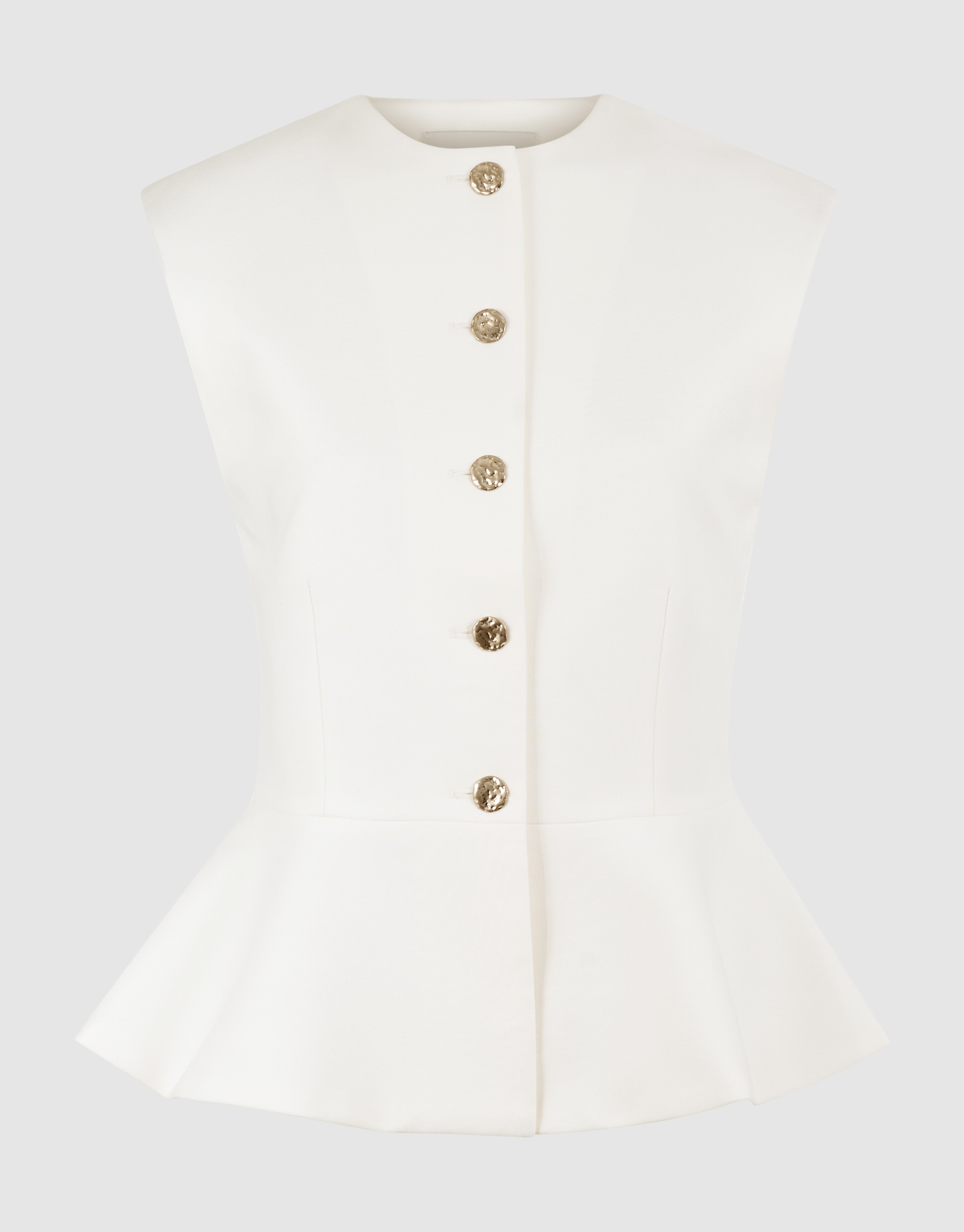 Peplum Gilet Wit SHOEBY WOMEN