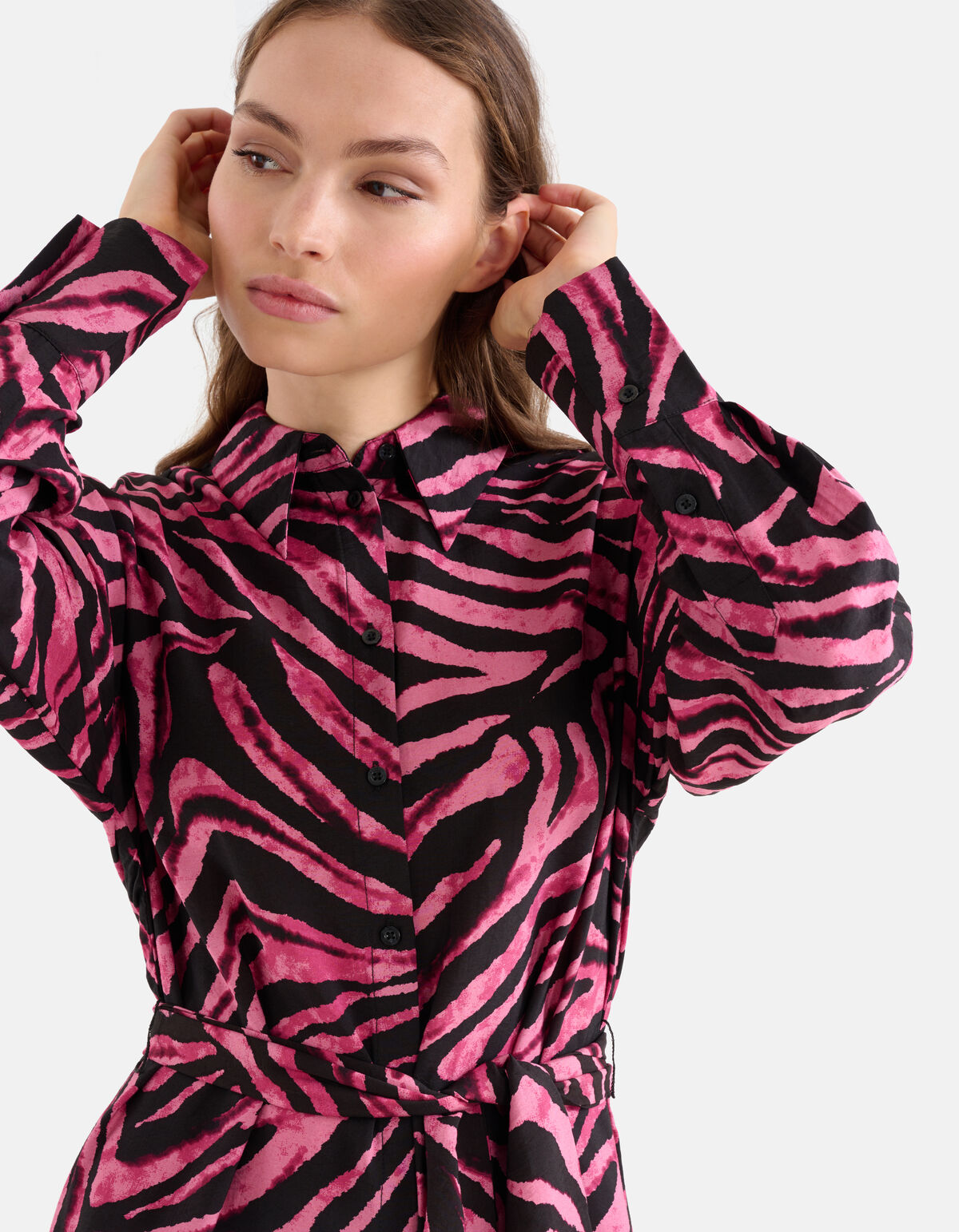 Zebraprint Maxi Jurk Roze SHOEBY WOMEN