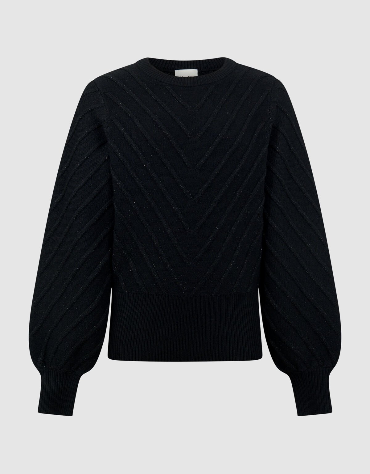 Glitter Gebreide Trui Zwart SHOEBY GIRLS