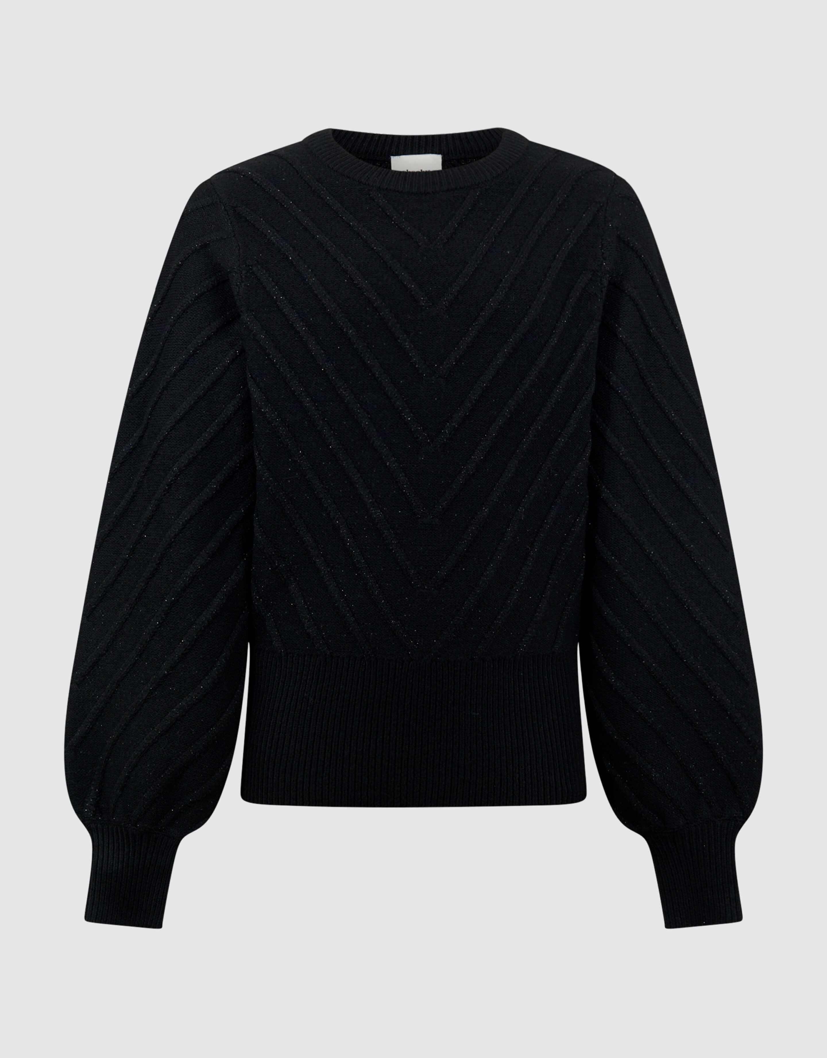 Glitter Gebreide Trui Zwart SHOEBY GIRLS