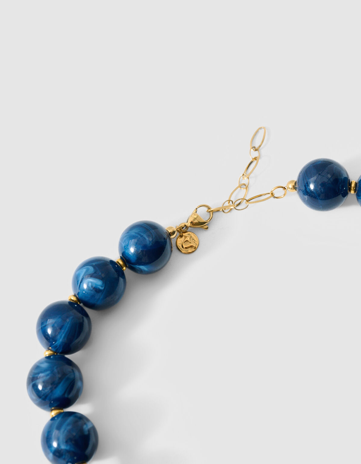 Beaded Charm Ketting Donkerblauw SHOEBY ACCESSOIRES