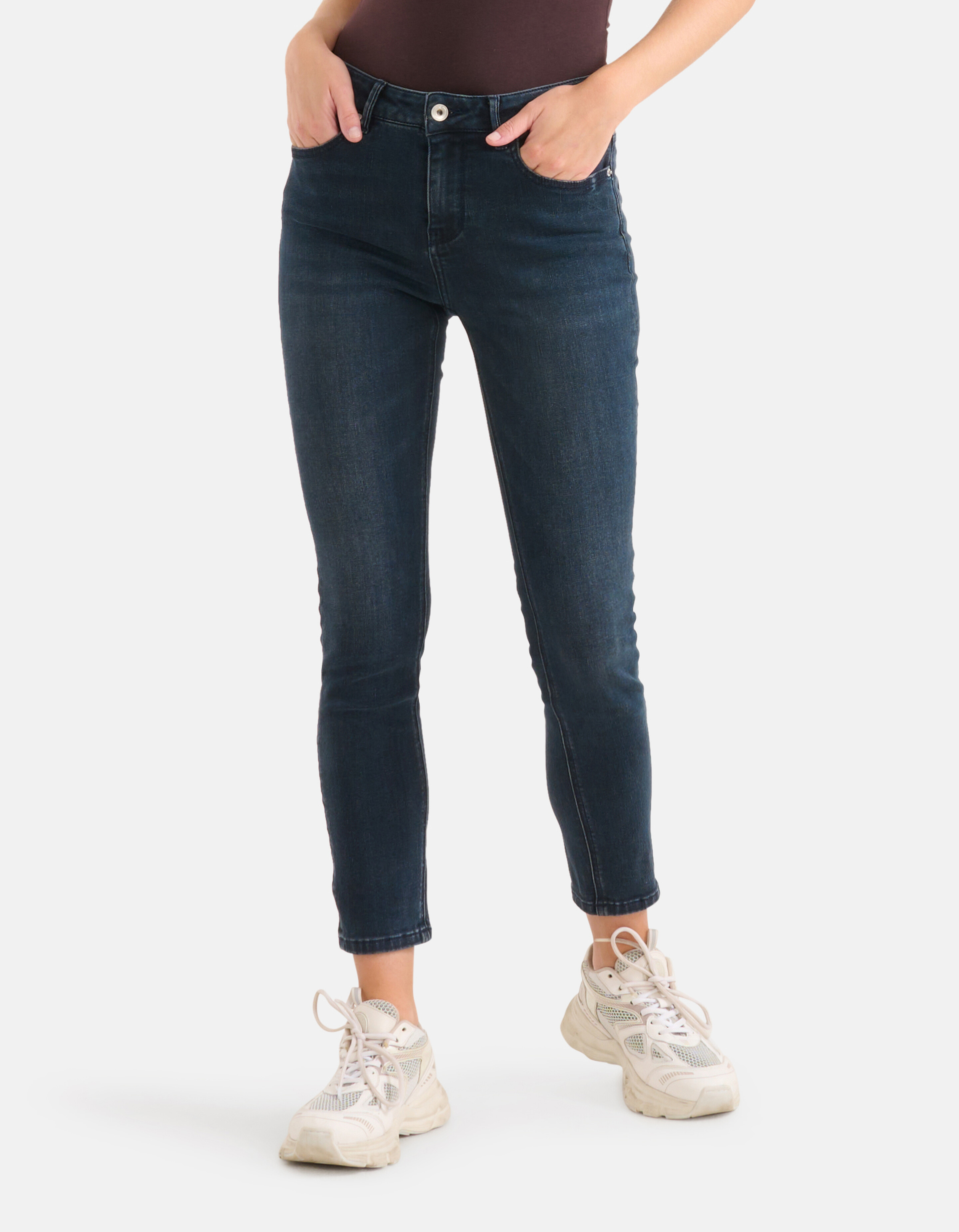 Skinny Jeans Blauw/Zwart L28 SHOEBY WOMEN