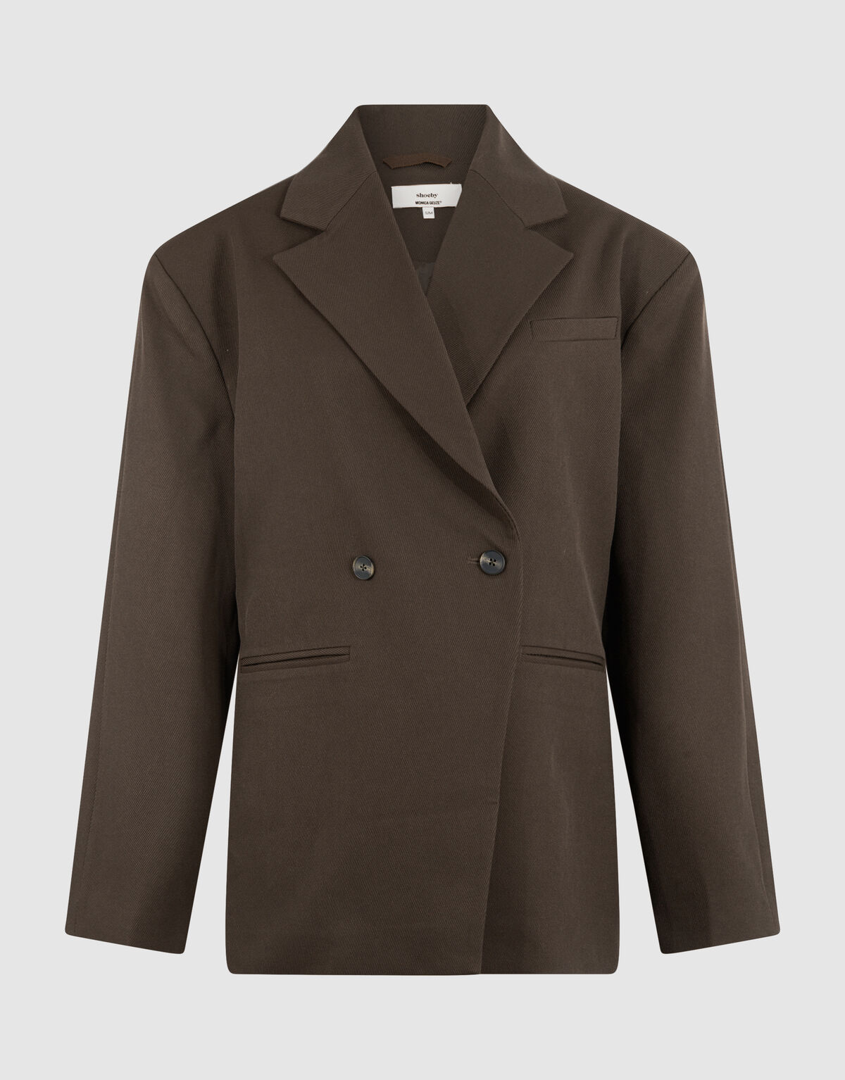 Getaillerde Blazer Donkerbruin By Monica SHOEBY WOMEN